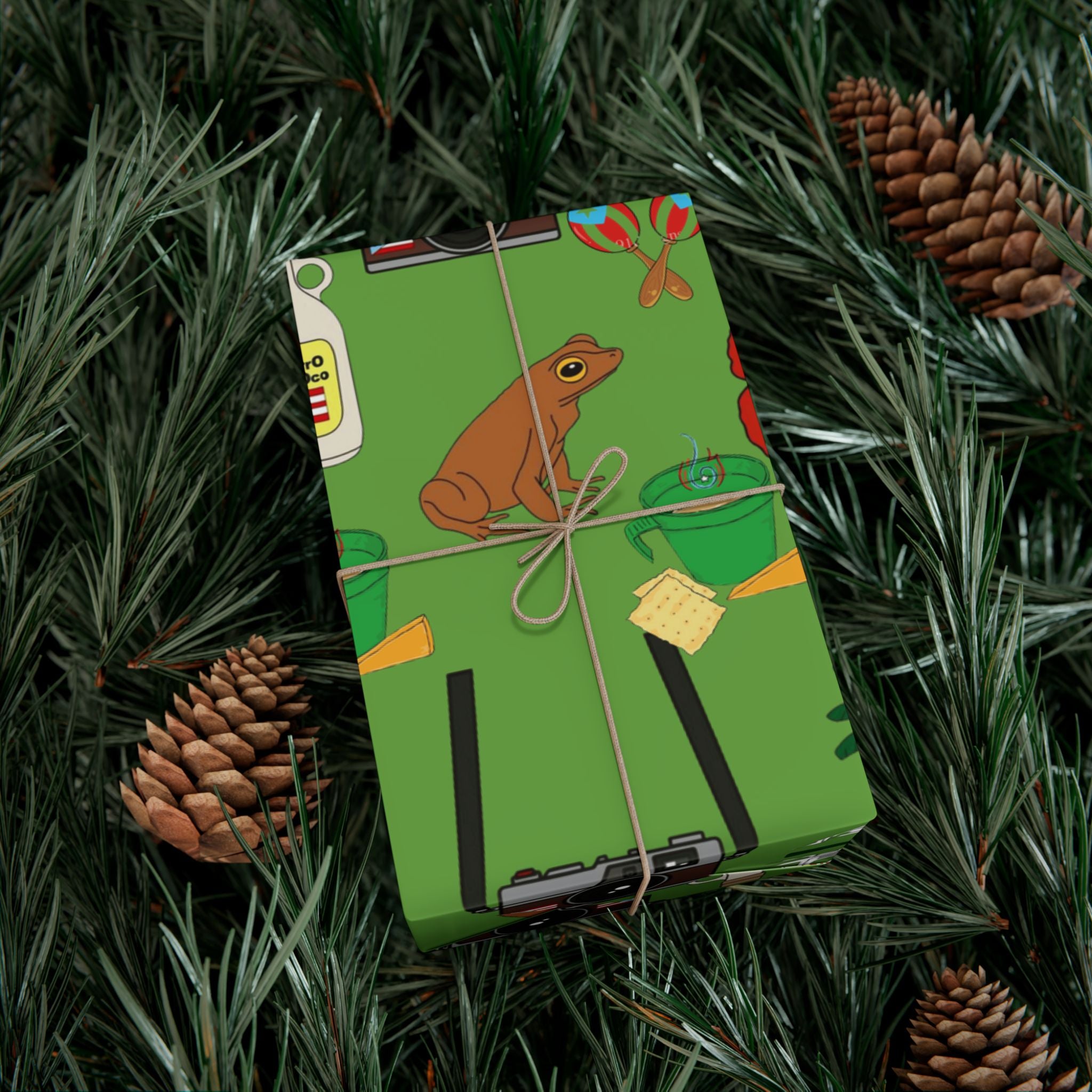Navidad en Puerto Rico Wrapping Paper – Festive Boricua Holiday Gift Wrap 🇵🇷🎄