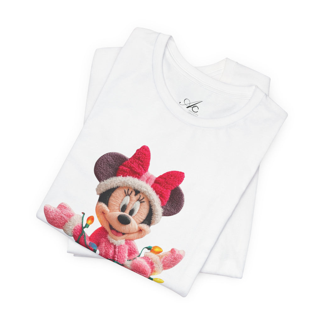 Minnie Mouse Holiday Lights T-Shirt Festive Holiday Designs
