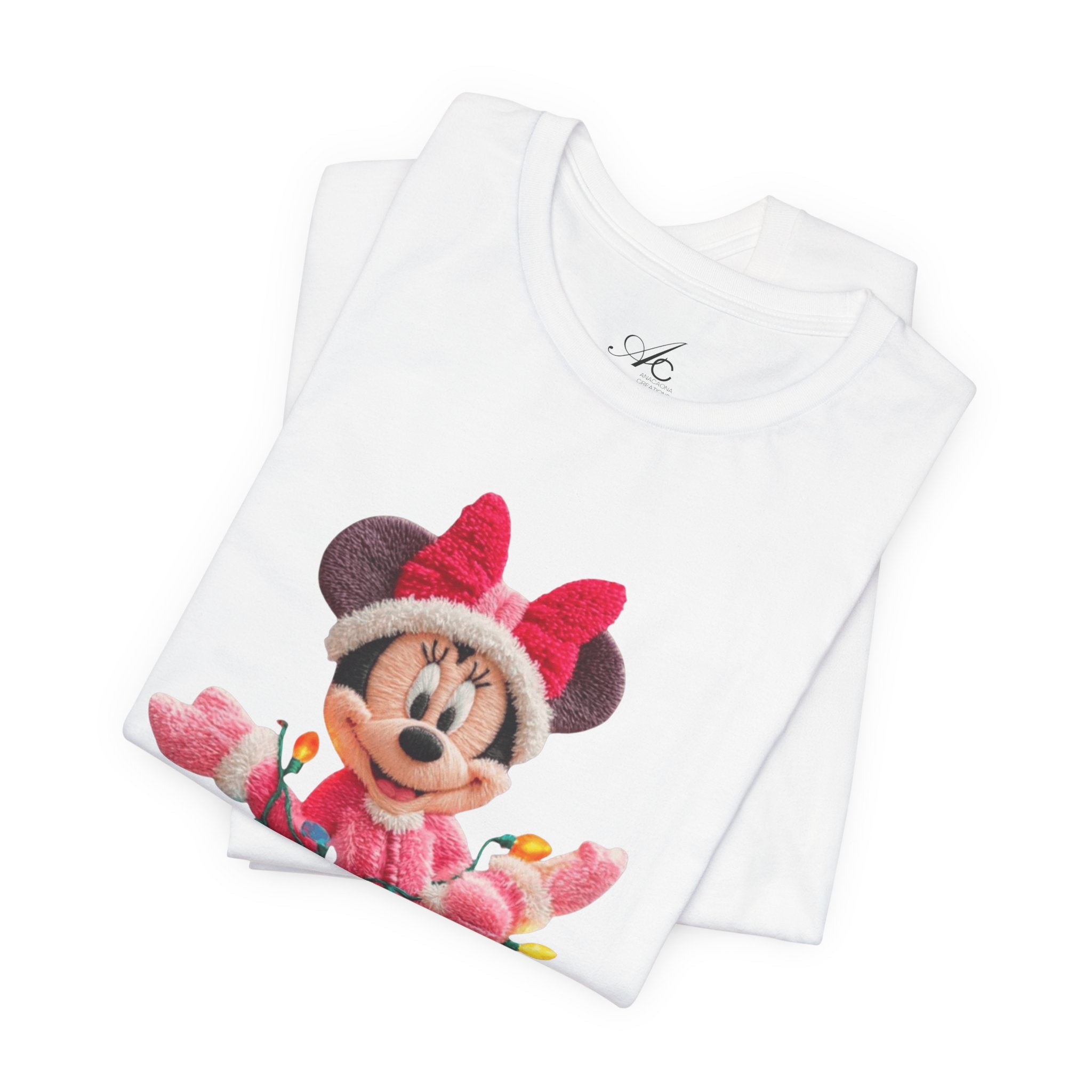 Minnie Mouse Holiday Lights T-Shirt Festive Holiday Designs