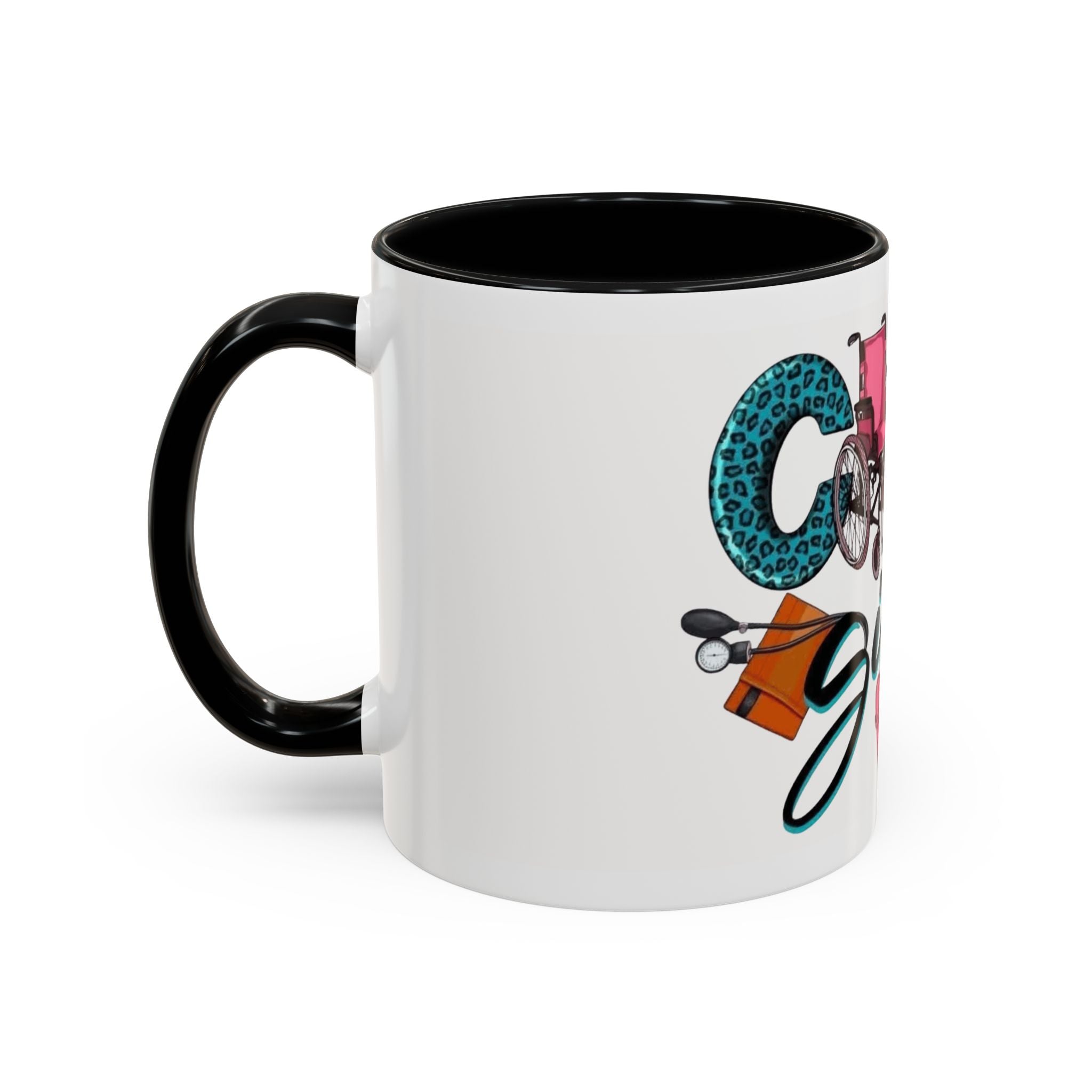 Nurse Given Accent Coffee Mug — Caregiver & Medical Equipment Design Christmas mug for all healthcare heroes