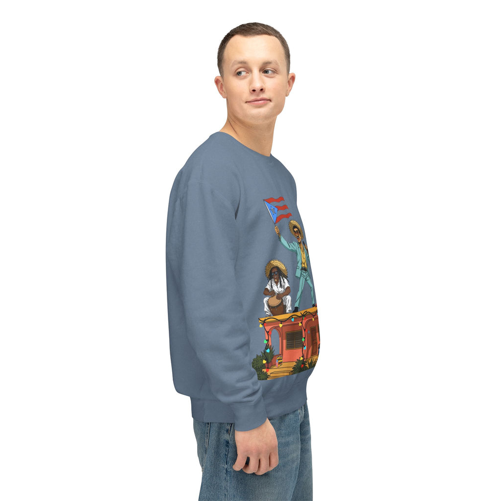 Puerto Rican Benito Parade Sweatshirt  Boricua De Pura Cepa Crewneck Puerto Rico Navidades