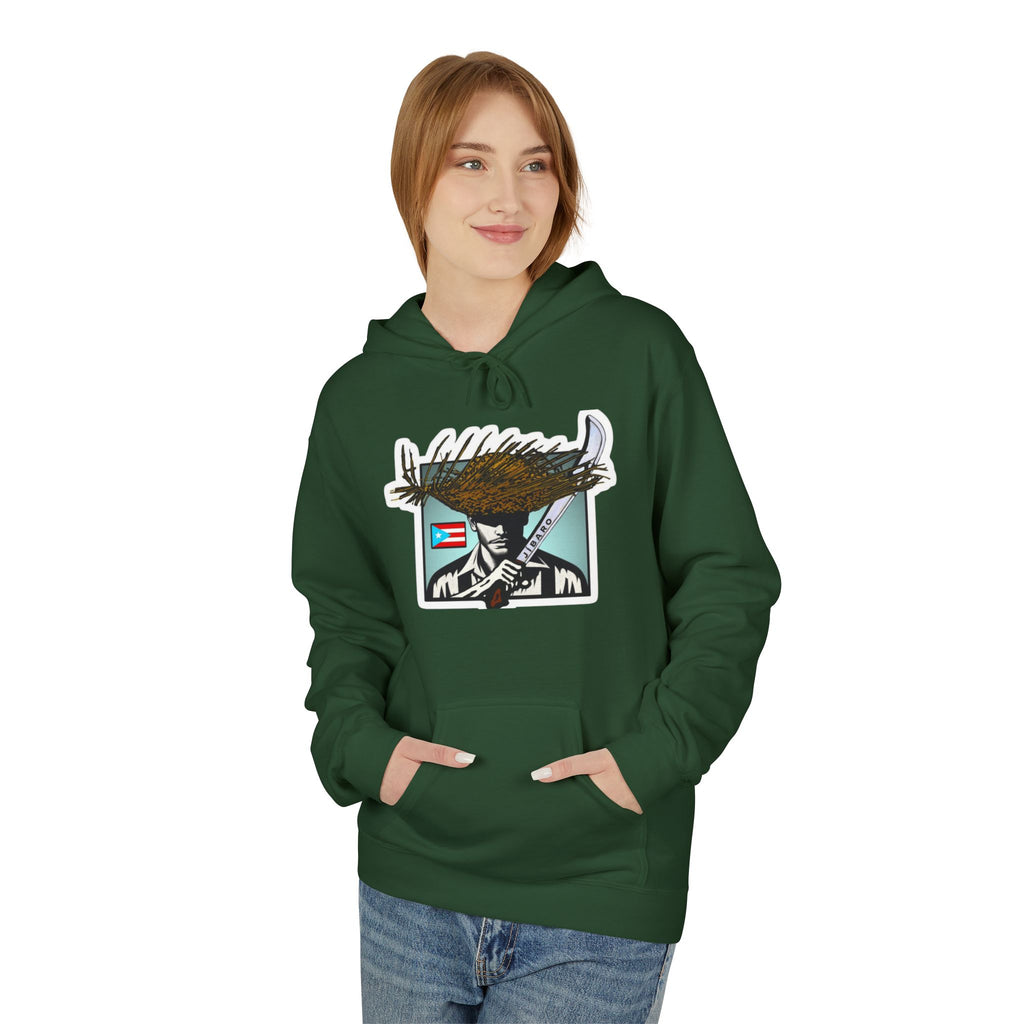 Gíbaro Hoodie  Puerto Rican Pride Pullover with Flag Machete Design