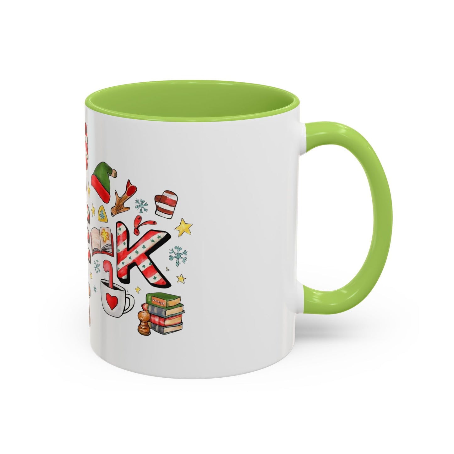 Holiday Teacher Coffee Mug 'PRE-K' Festive Gingerbread & Candy Cane Design (11/15oz) School Staff Christmas Mug Collection