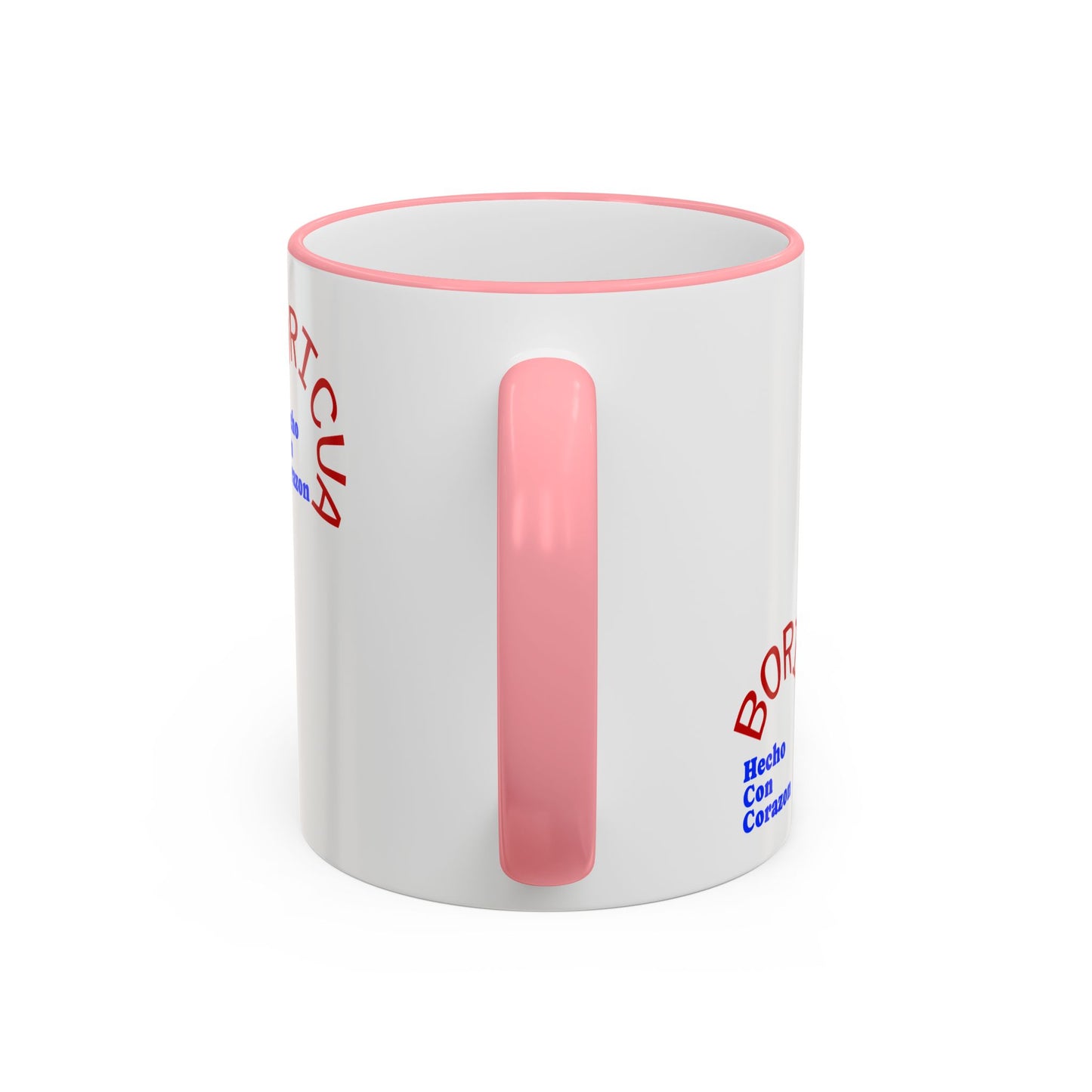 Puerto Rico Flag Heart Accent Rim Mug — Patriotic Coffee Cup (11oz/15oz)