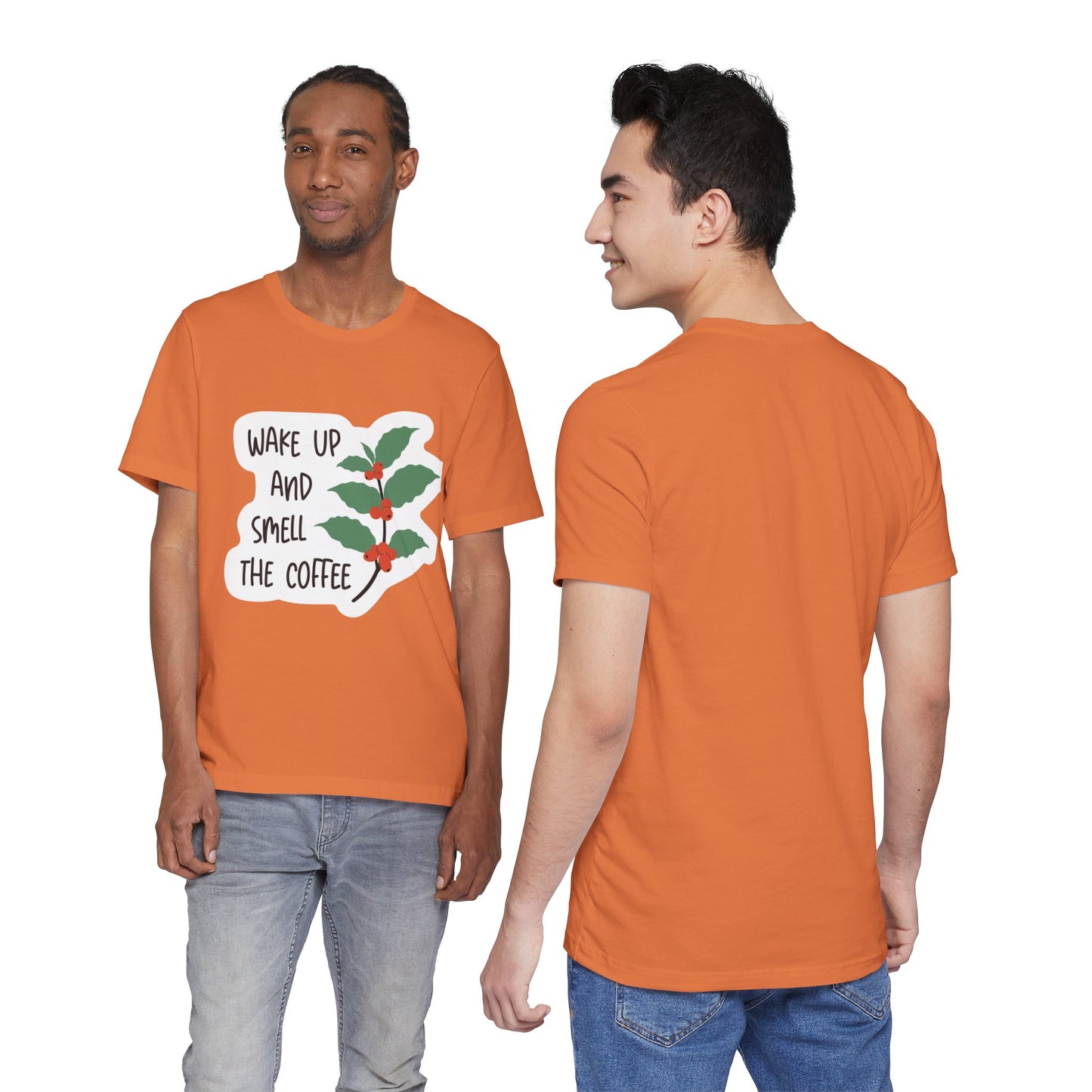 Wake Up and Smell the Coffee Tee  Coffee Plant Graphic T-Shirt