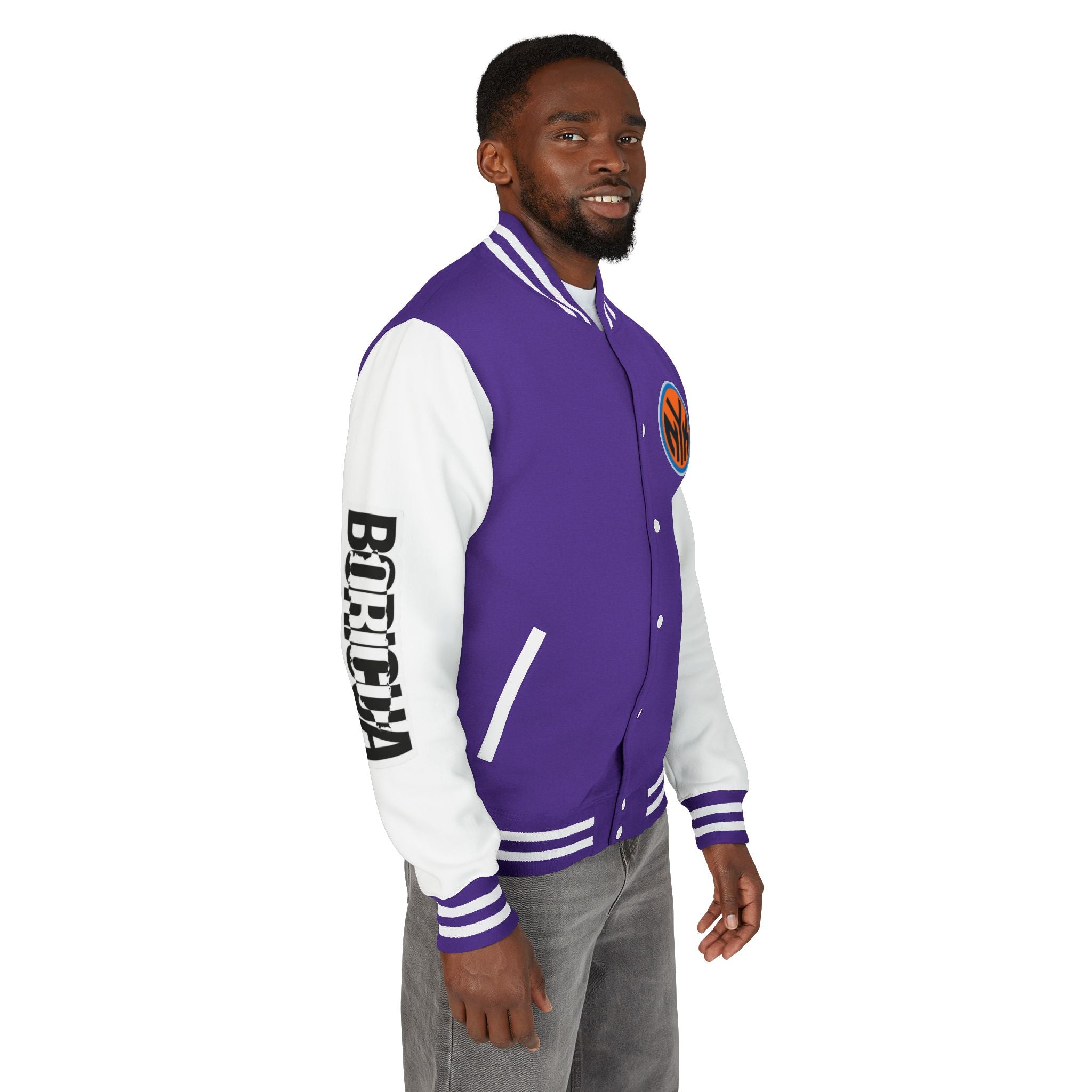 Basketball-Inspired Letterman Jacket — Men's Retro Varsity Sports Jacket Jose AlvarTribute Varsity Jacket