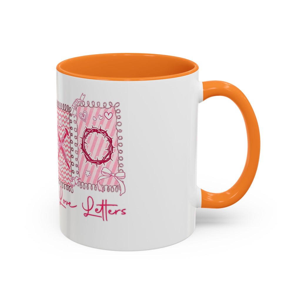 Love Letters XOXO Ceramic Mug — Colorful 11oz & 15oz Coffee Cup