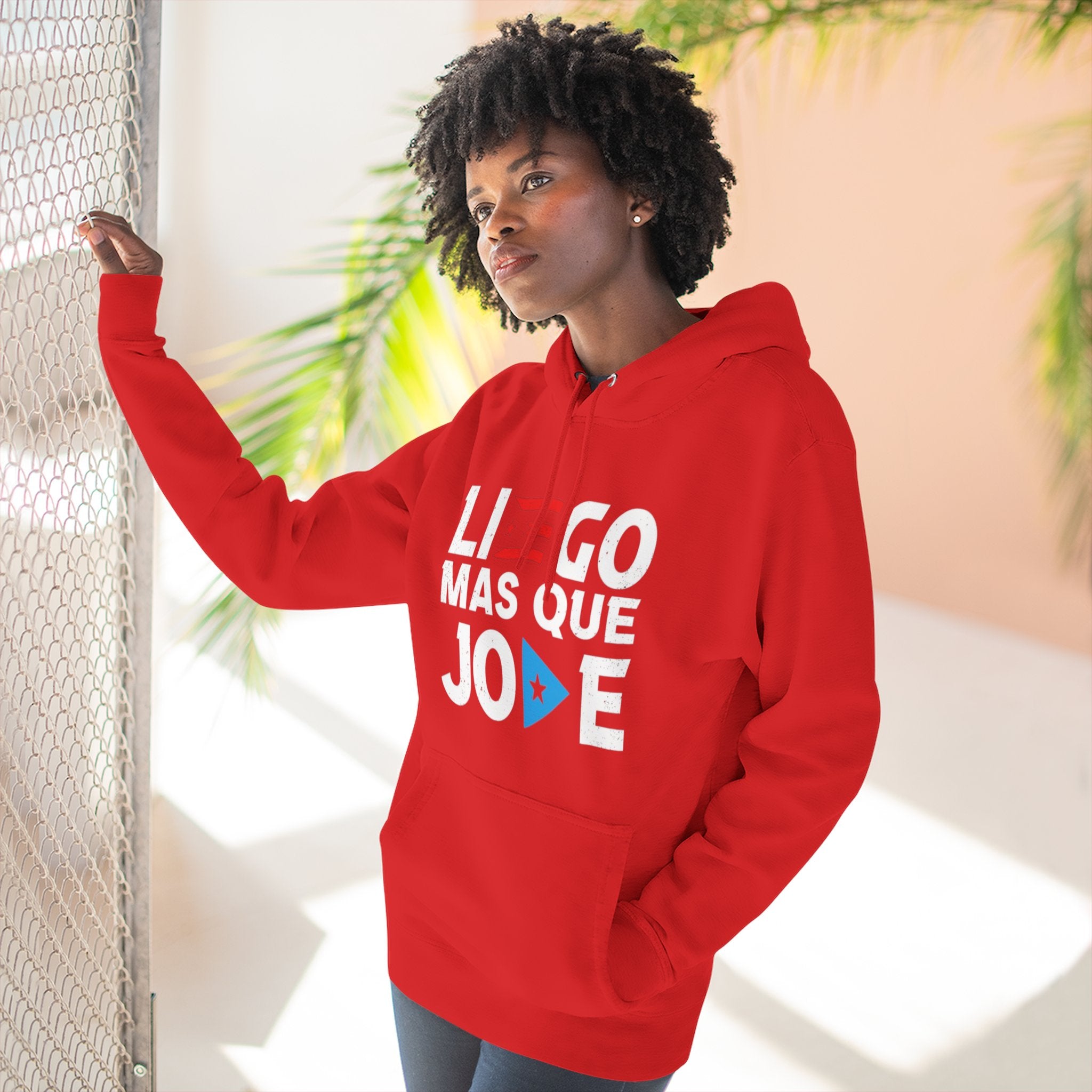 Puerto Rican culture & traditions Navidades Boricuas Collection fleece hoodie