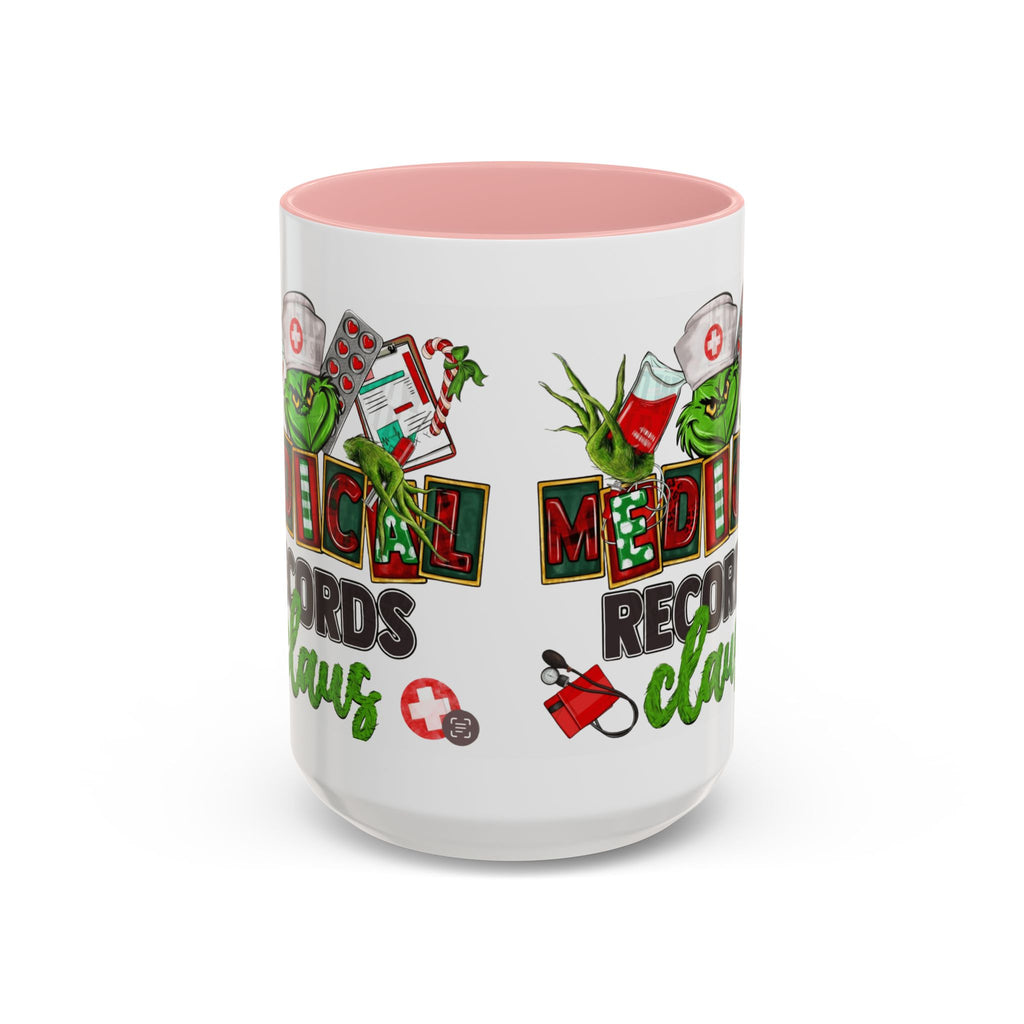 Medical Records Claus Coffee Mug — Funny Holiday Nurse & Medical Staff Gift (11/15oz) Medical Christmas Mug,