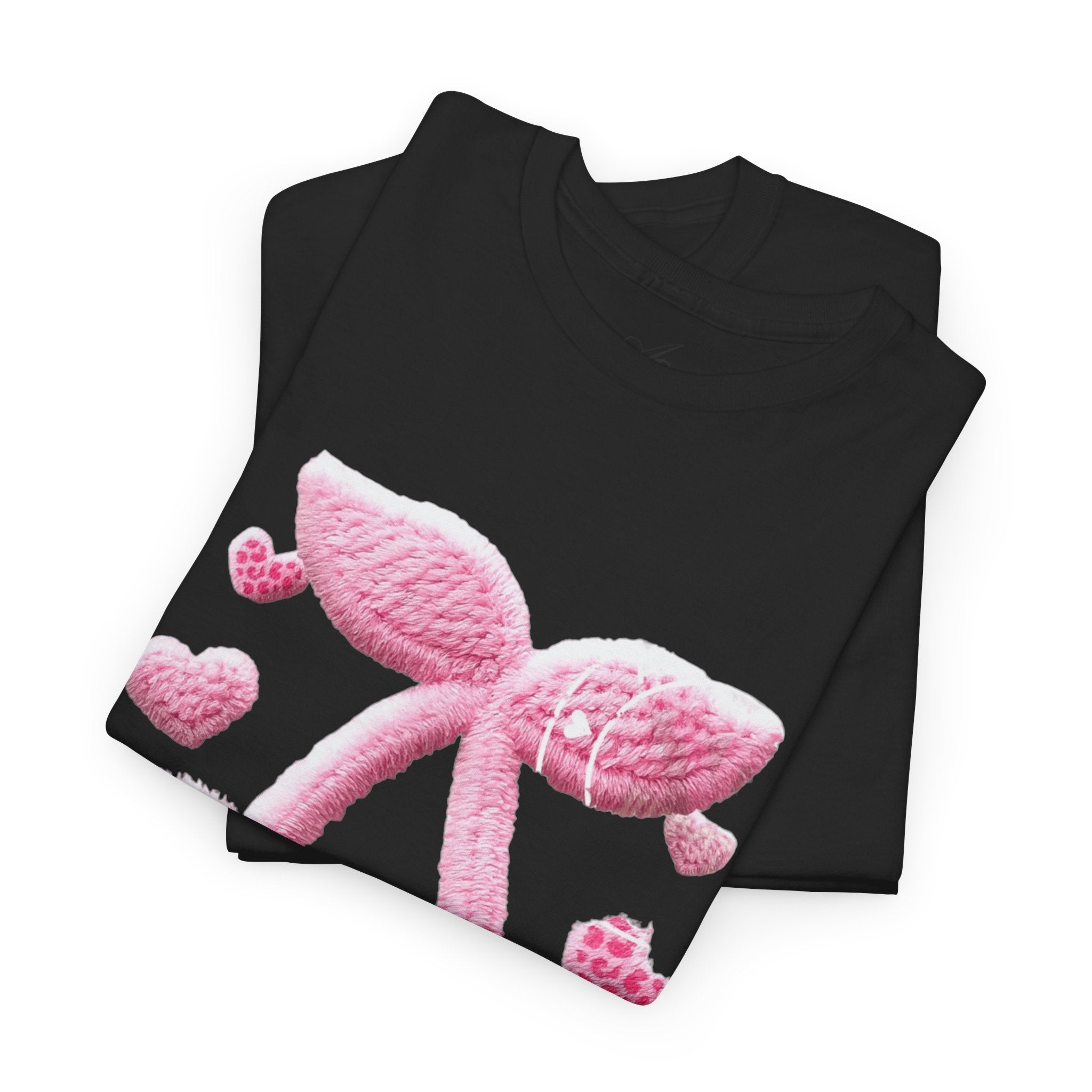 Pink Heart Cherries Tee  LOVE Graphic Valentine T-Shirt