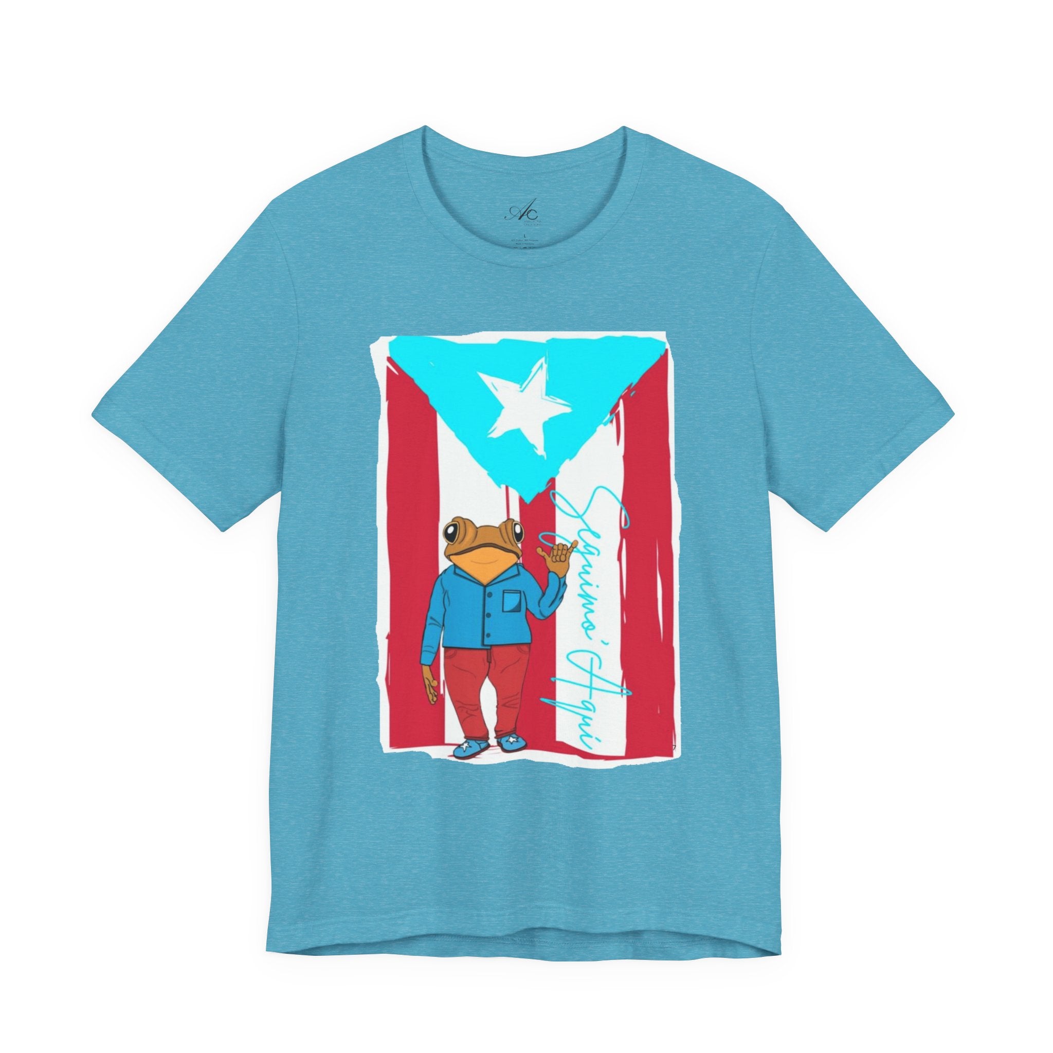 Puerto Rican Coqui Flag T‑Shirt  Boricua Pride Tee
