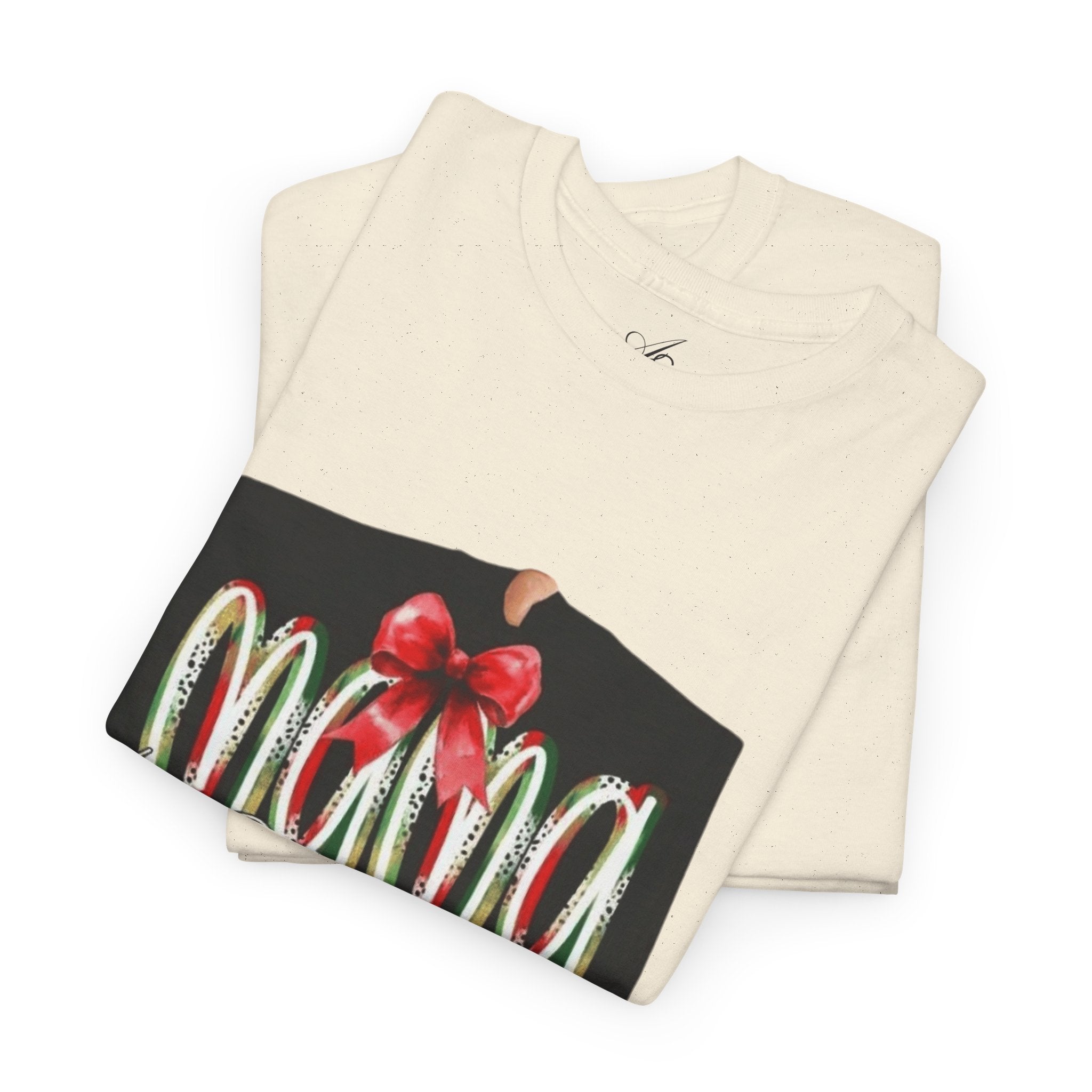 Festive Mama Tee, Cozy Holiday Shirt, Gift for Mom, Christmas T-Shirt, Unisex Cotton Tee