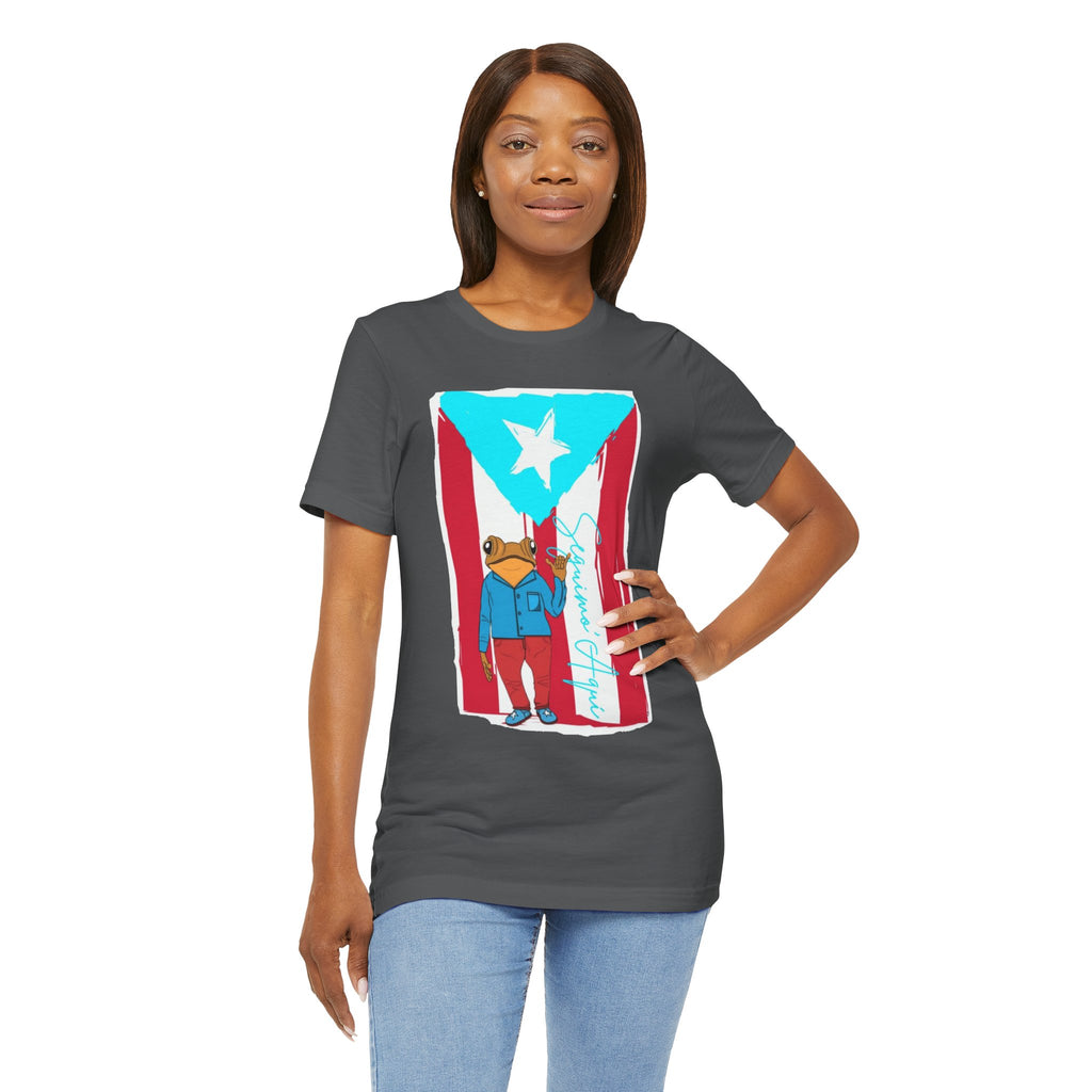 Puerto Rican Coqui Flag T‑Shirt  Boricua Pride Tee