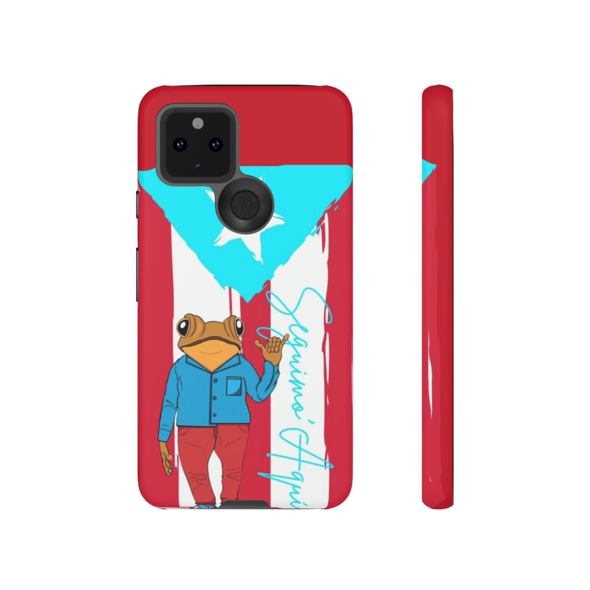Puerto Rican Flag Frog Design ("Señorita Hops")Phone Case Isla del Encanto Phone Case – Puerto Rican Style