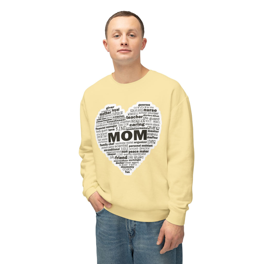 Mom Word-Cloud Heart Sweatshirt  Mother's Day Gift