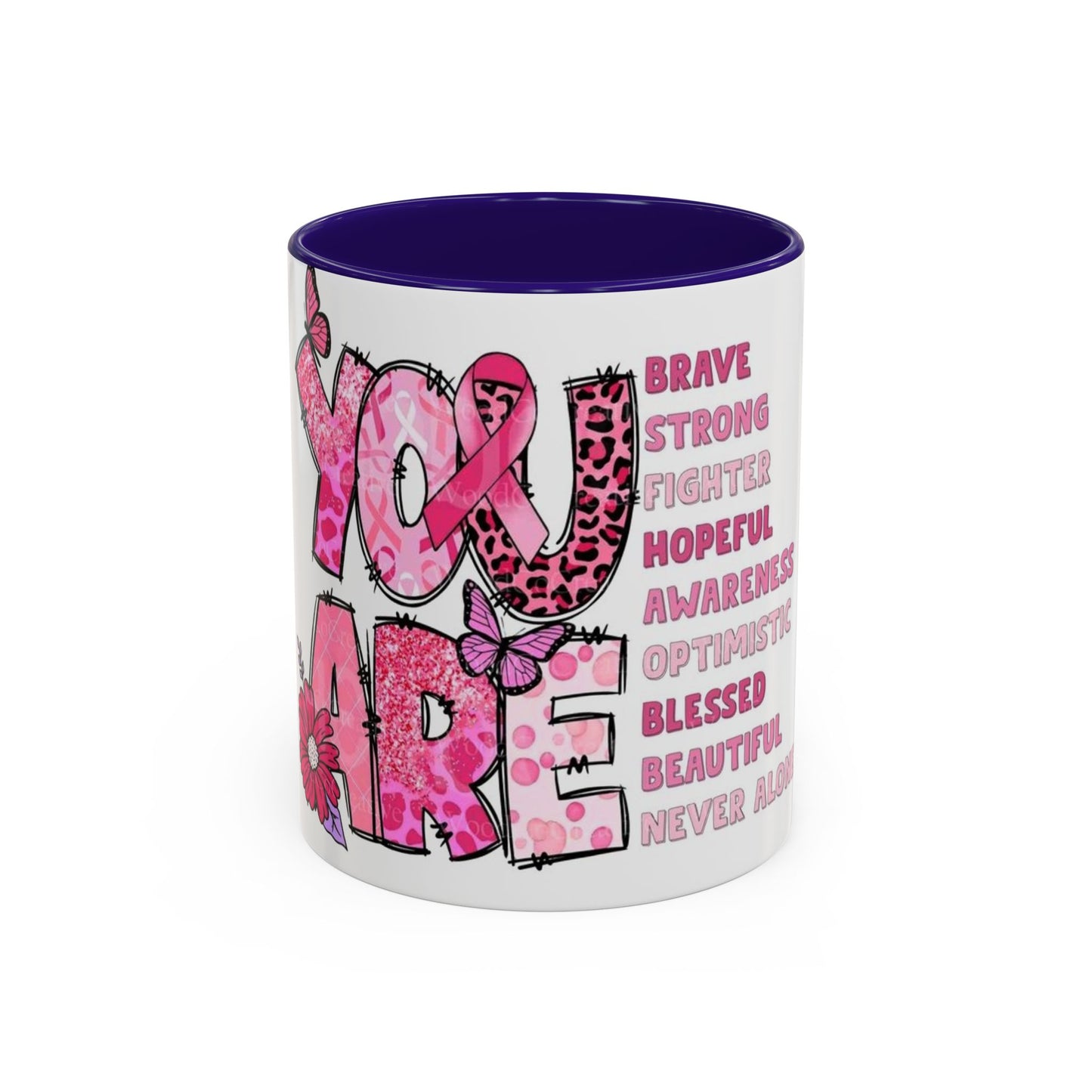 Cancer Hope Collection Empowering Inspirational Mug for Breast Cancer Awareness