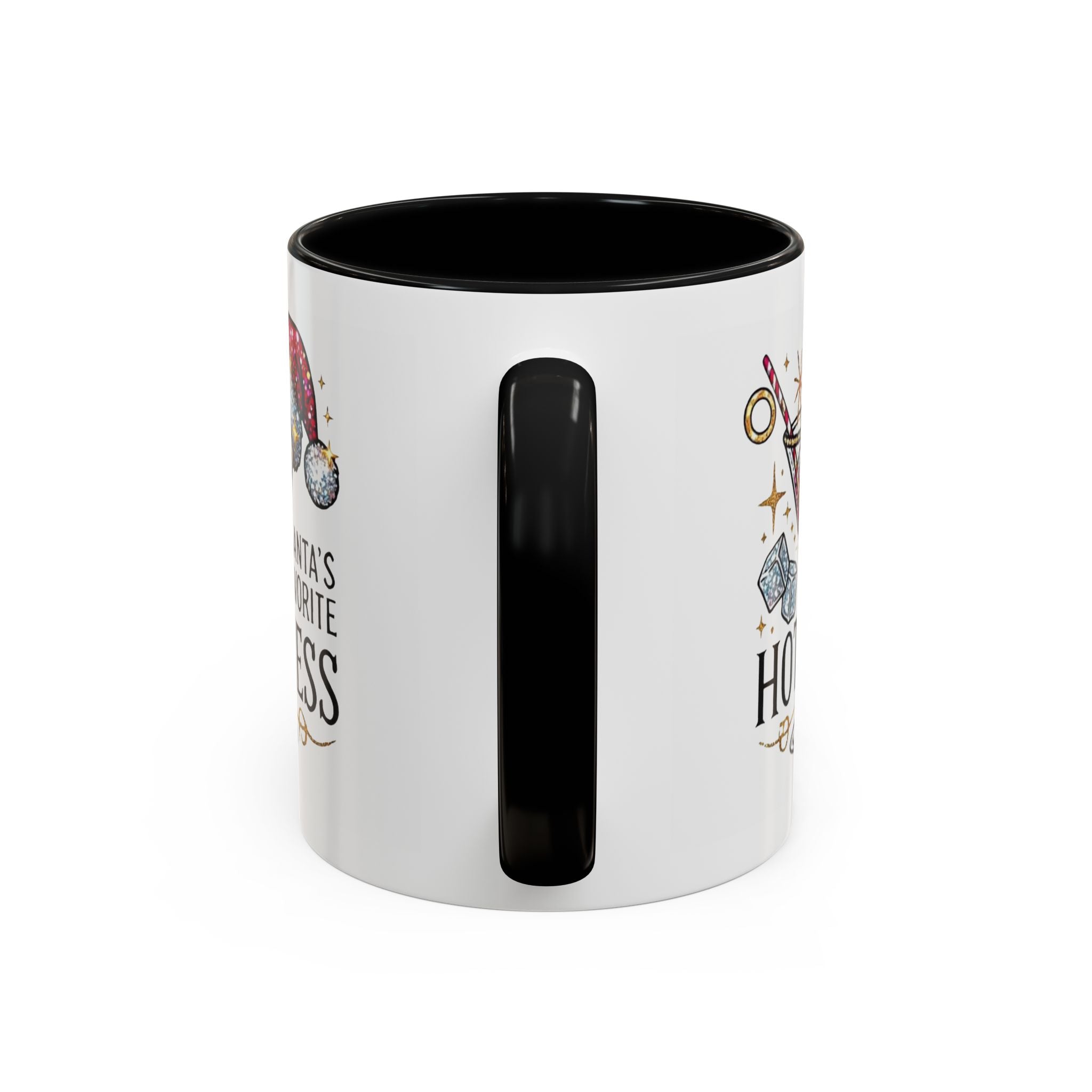 Accent Coffee Mug - "Santa's Favorite Hot Mess" Holiday Cocktail Mug (11/15 oz)