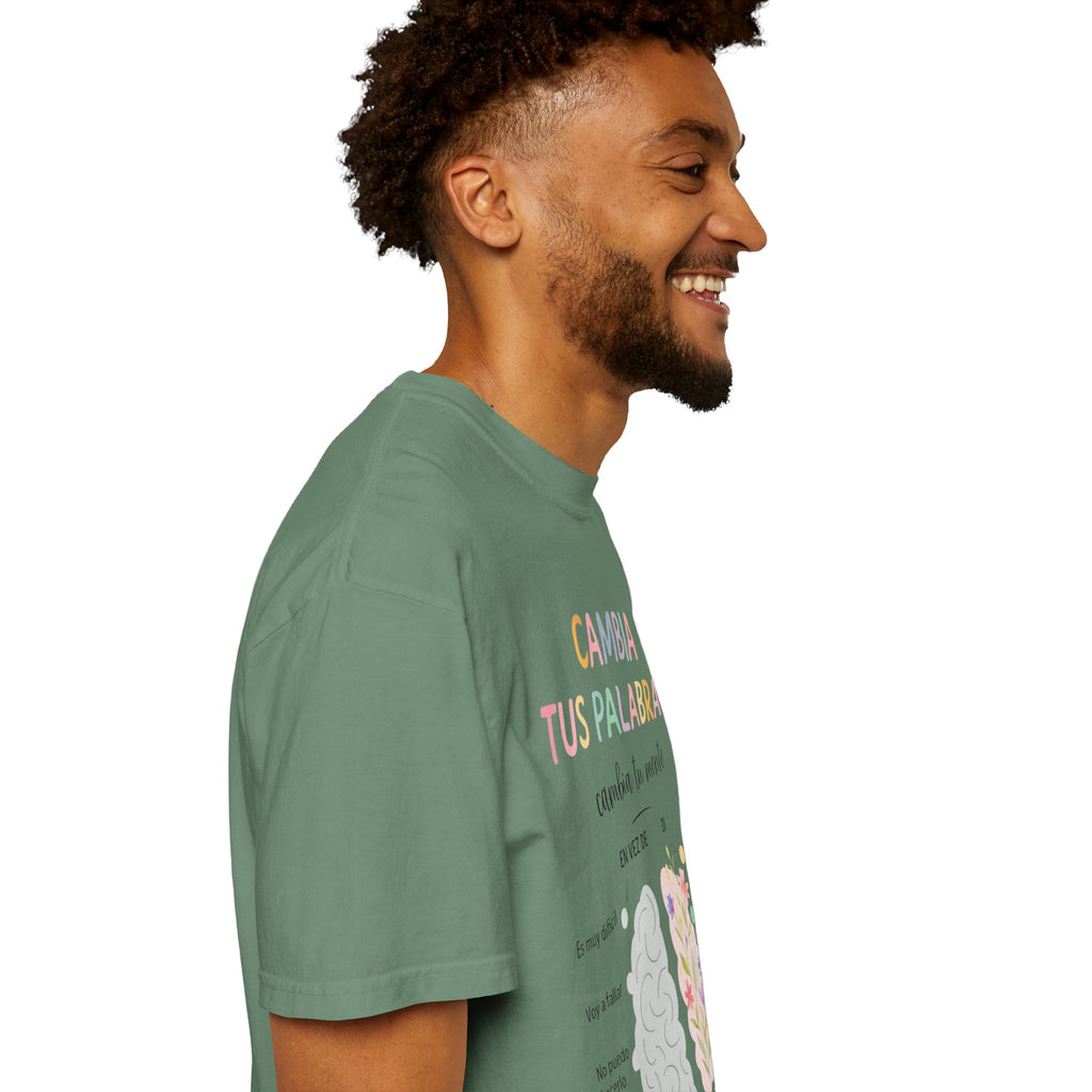 Cambia Tus Palabras Floral Positivity T-Shirt