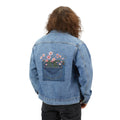 Denim Jacket — Floral Pocket Embroidered Back