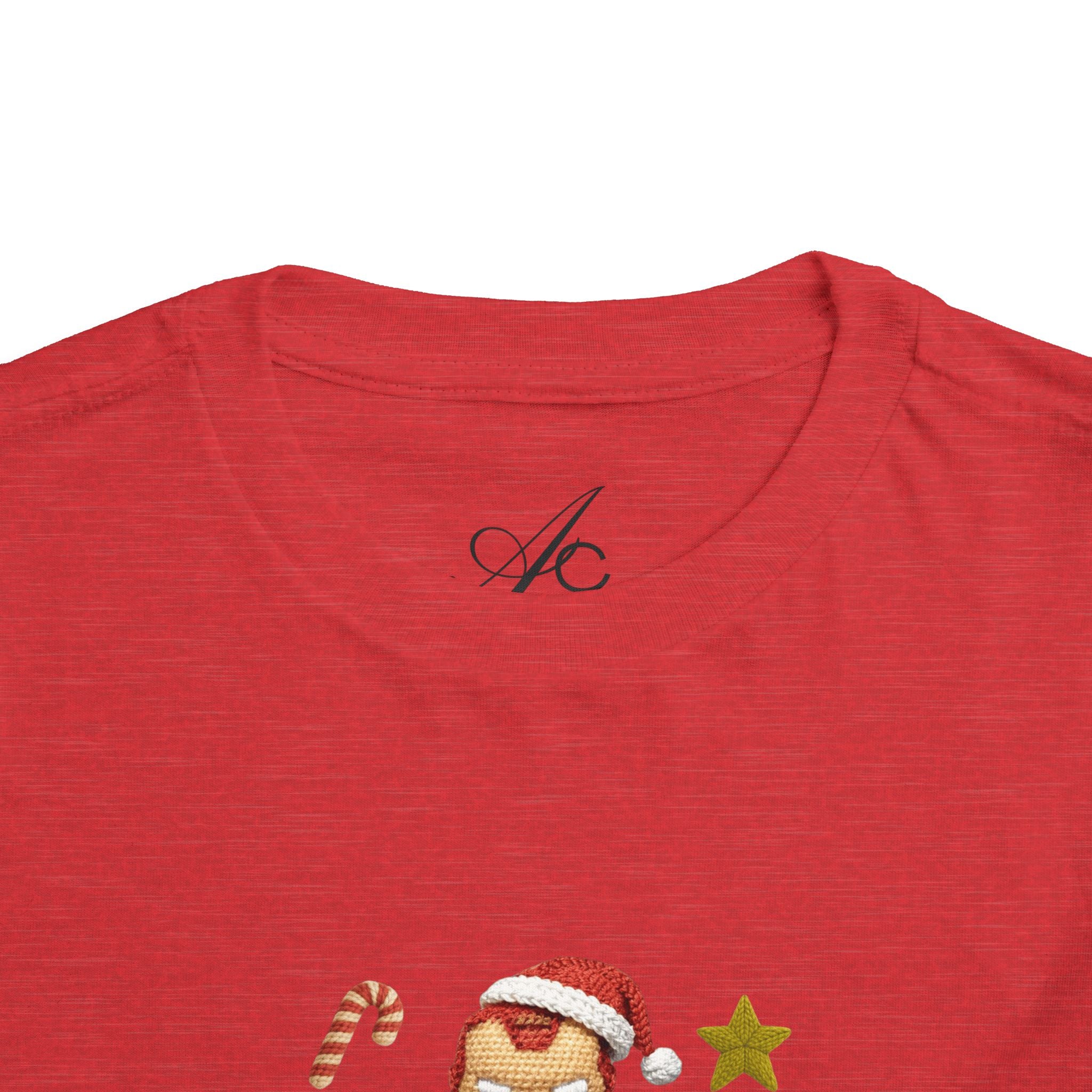 Toddler Tee  Cute Stacked Superhero Christmas Pile christmas kids collection