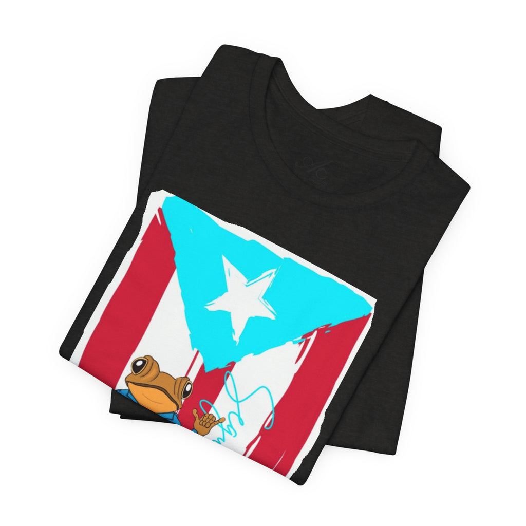 Puerto Rican Coqui Flag T‑Shirt  Boricua Pride Tee