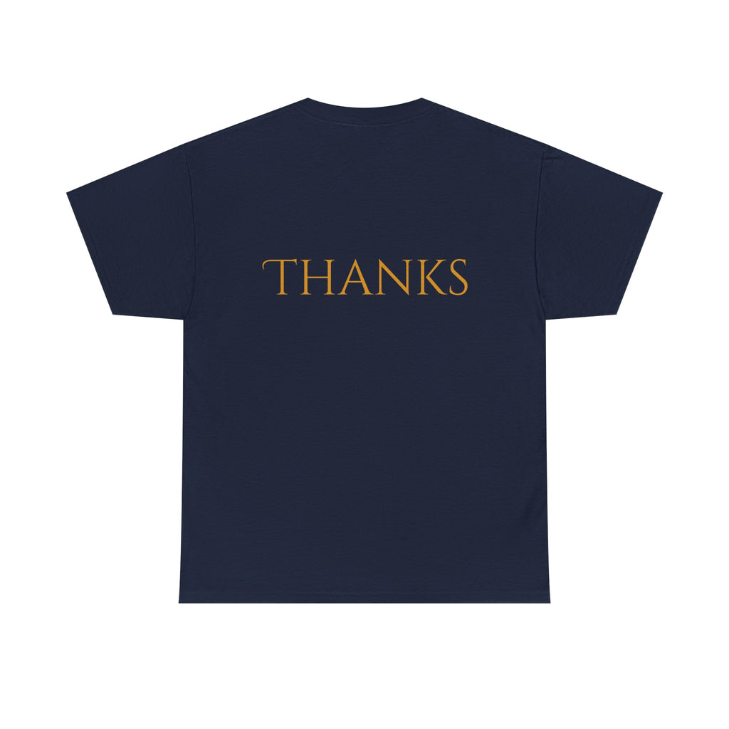 Give Thanks Tee Thanksgiving Graphic T-Shirt with Rustic Bow Design
