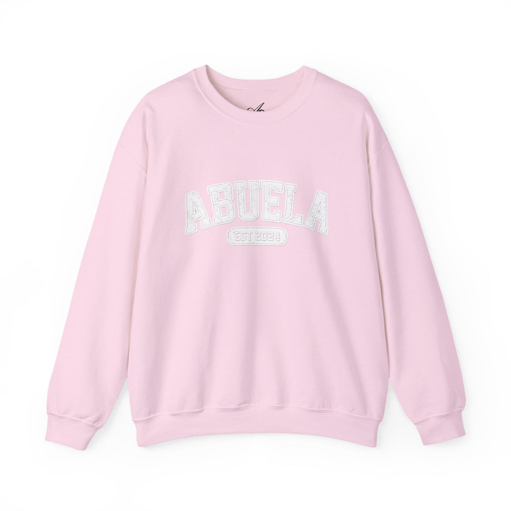 Abuela Varsity Crewneck Sweatshirt Cozy Grandma Gift Minimal Everyday Family Love Apparel
