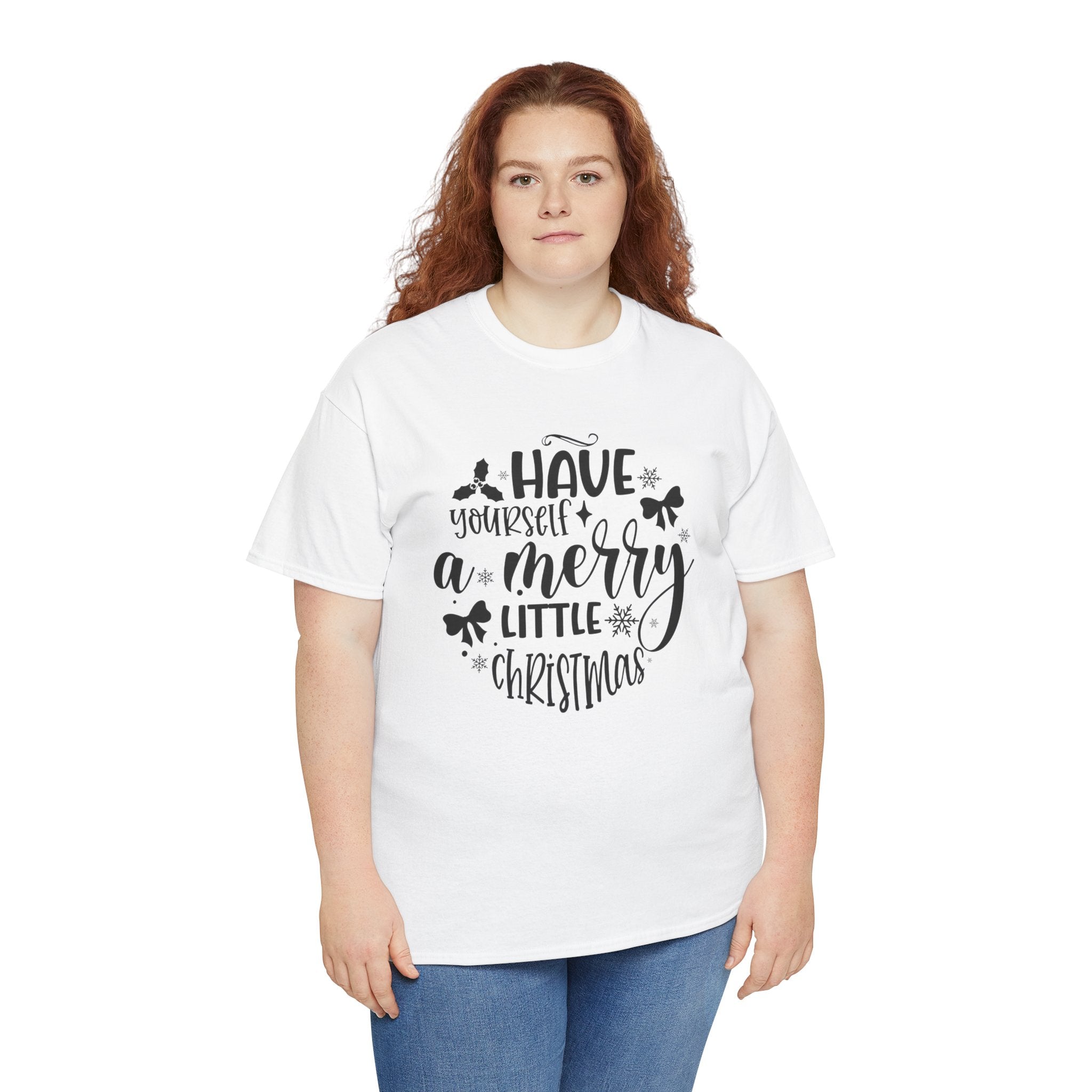 Merry Christmas Cotton Tee Holiday Graphic Tees & Cozy Festive Wear