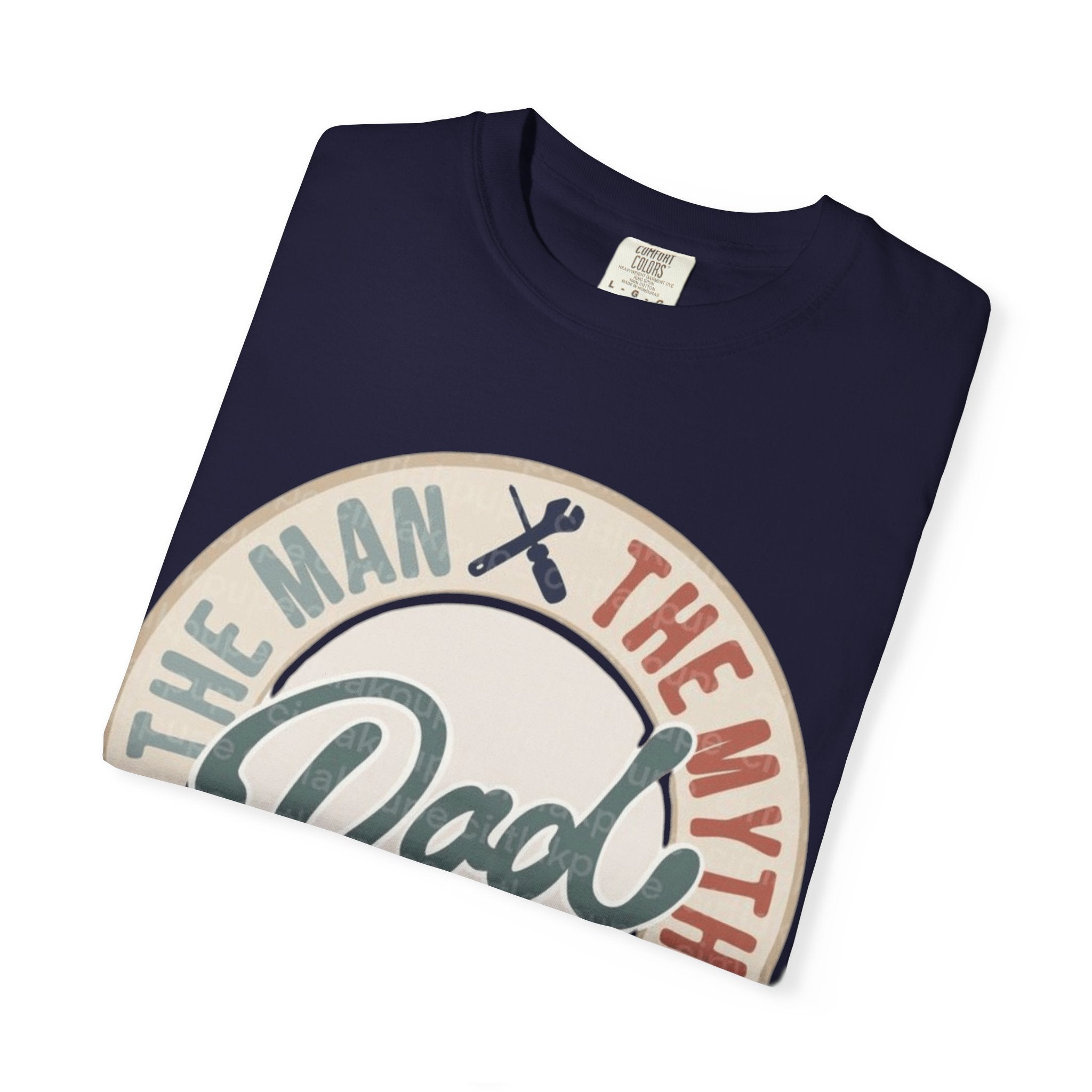 Dad Retro Badge T-Shirt — “Dad: The Man, The Myth, The Legend” Father’s Day Tee