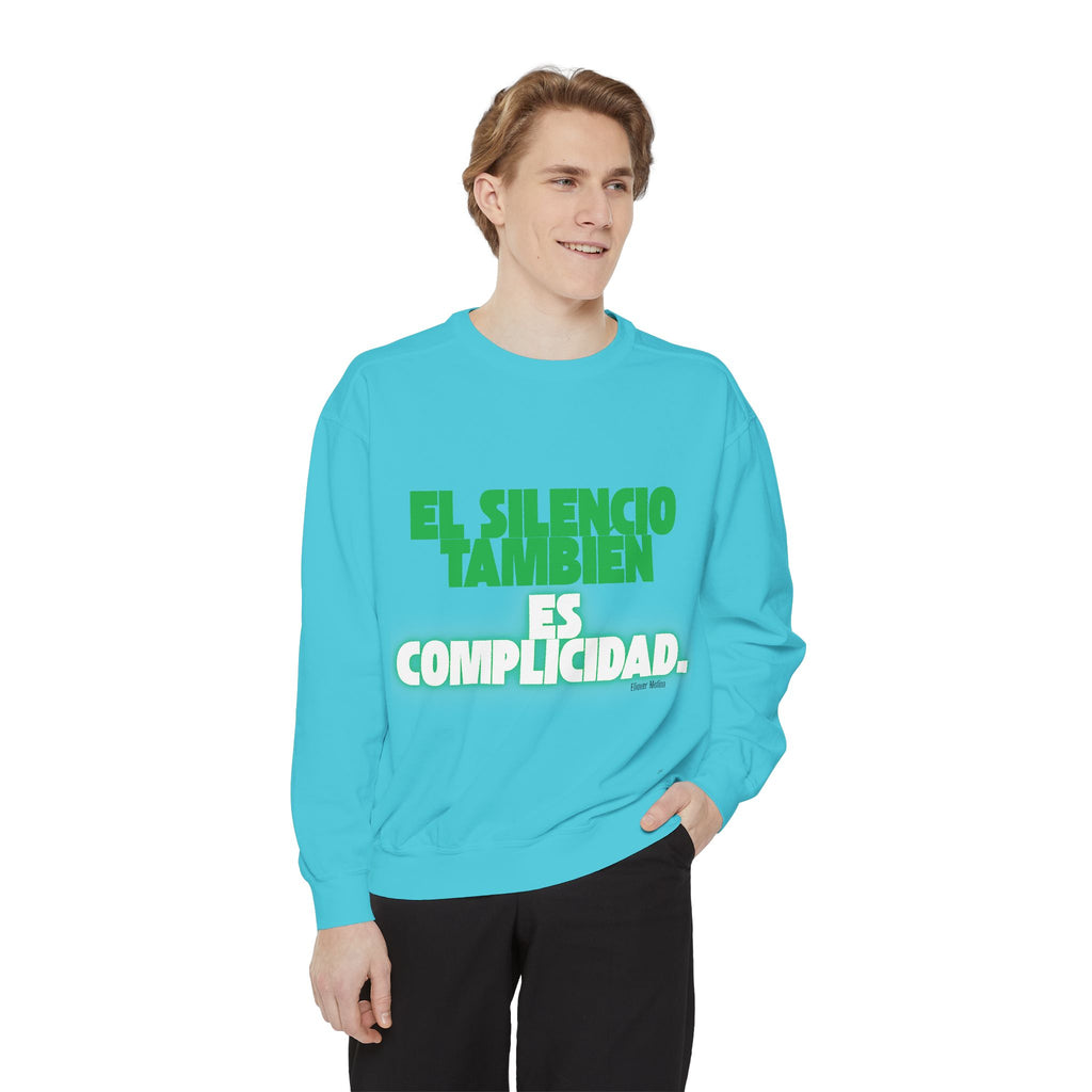 Sweatshirt  "El silencio también es complicidad" Spanish Protest Crewneck