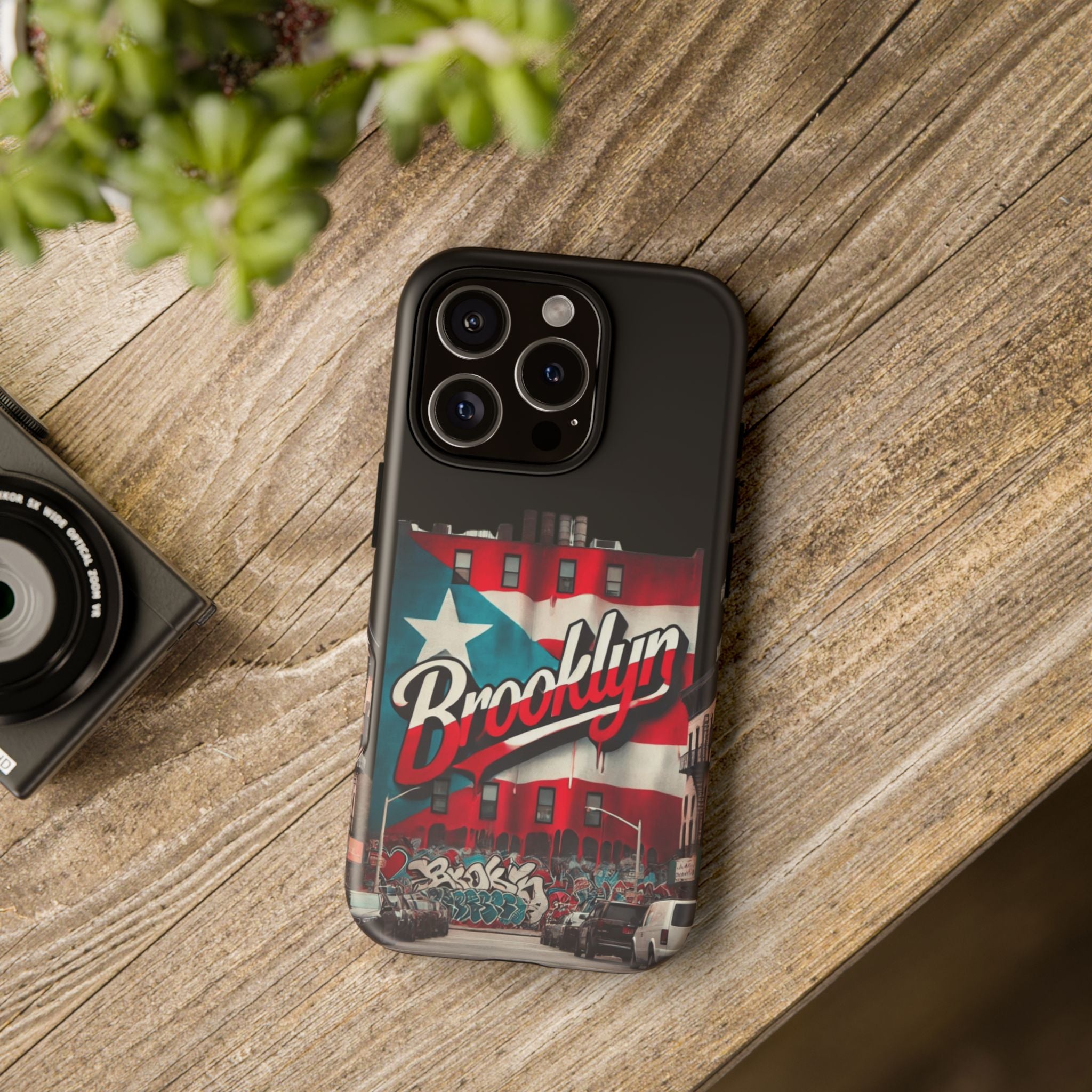 Brooklyn Street Art Phone Case  Urban Graffiti Protective Cover