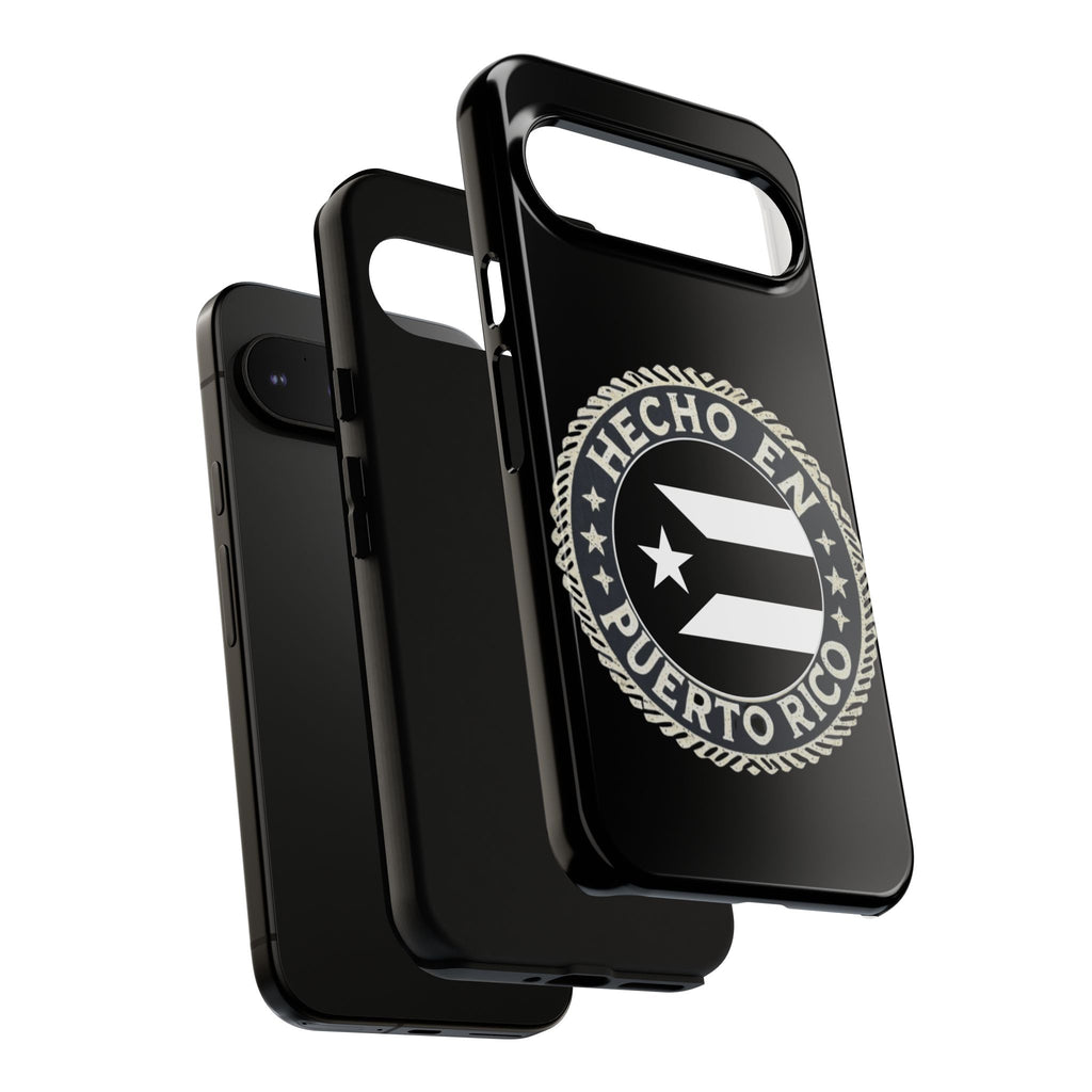 Hecho en Puerto Rico Phone Case  Puerto Rican Flag Emblem Tough Protective Cover