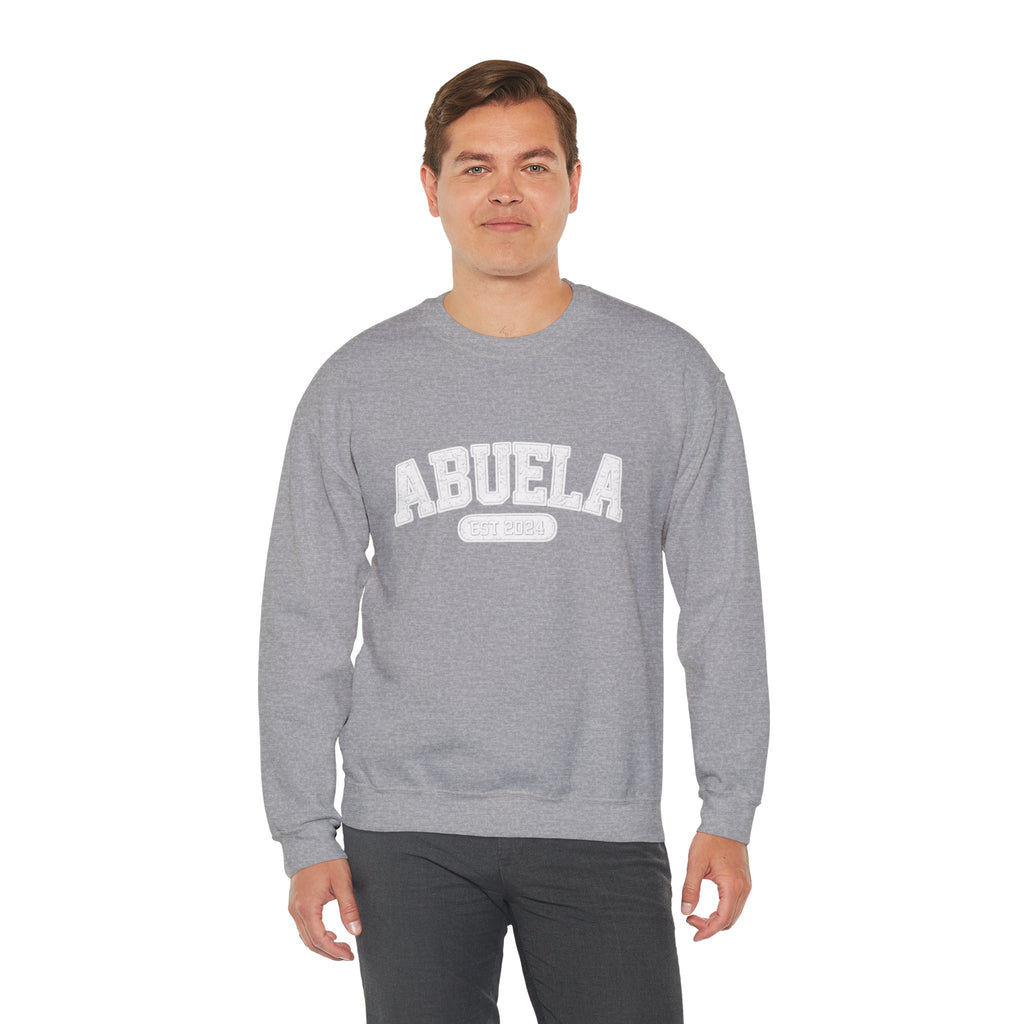 Abuela Varsity Crewneck Sweatshirt Cozy Grandma Gift Minimal Everyday Family Love Apparel
