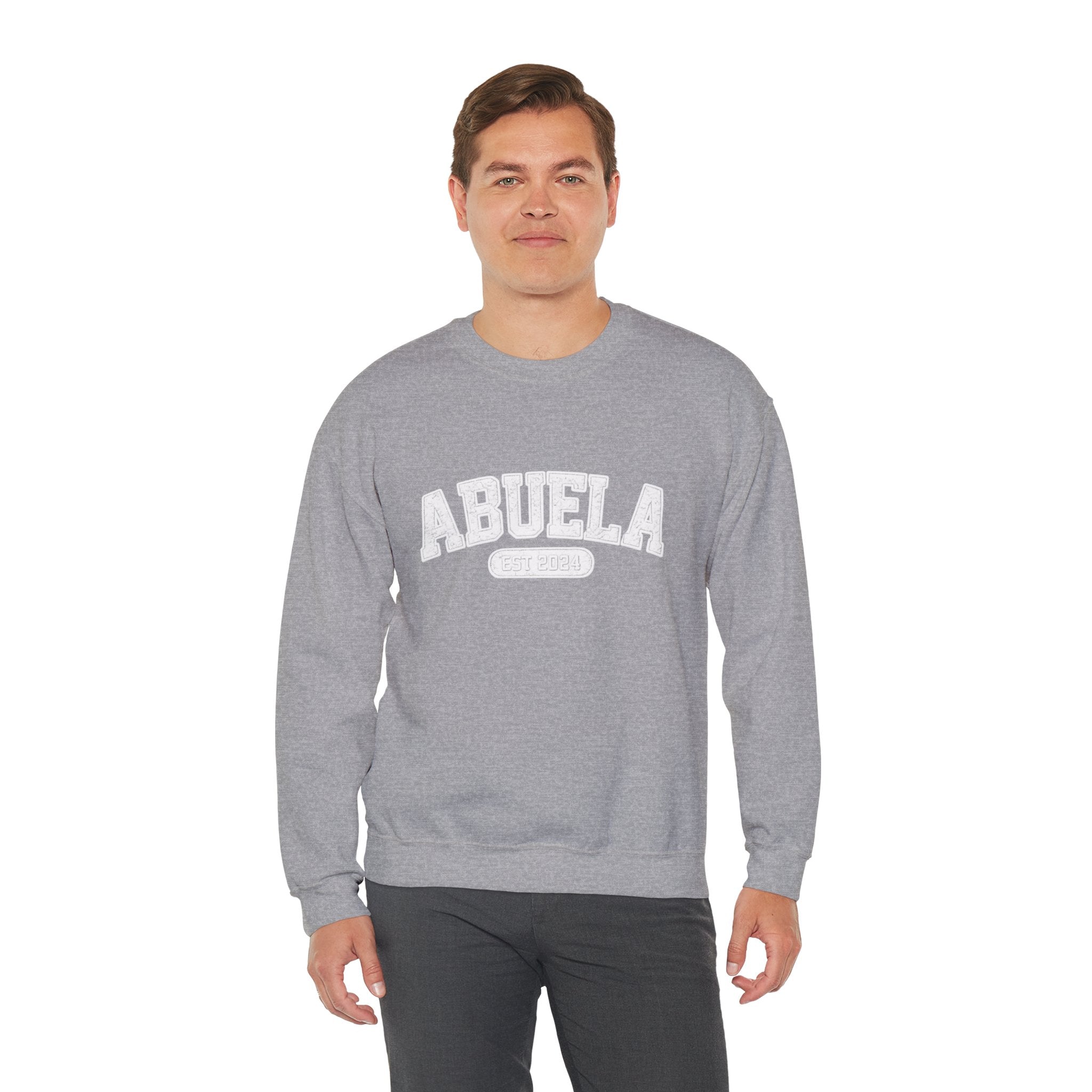 Abuela Varsity Crewneck Sweatshirt Cozy Grandma Gift Minimal Everyday Family Love Apparel
