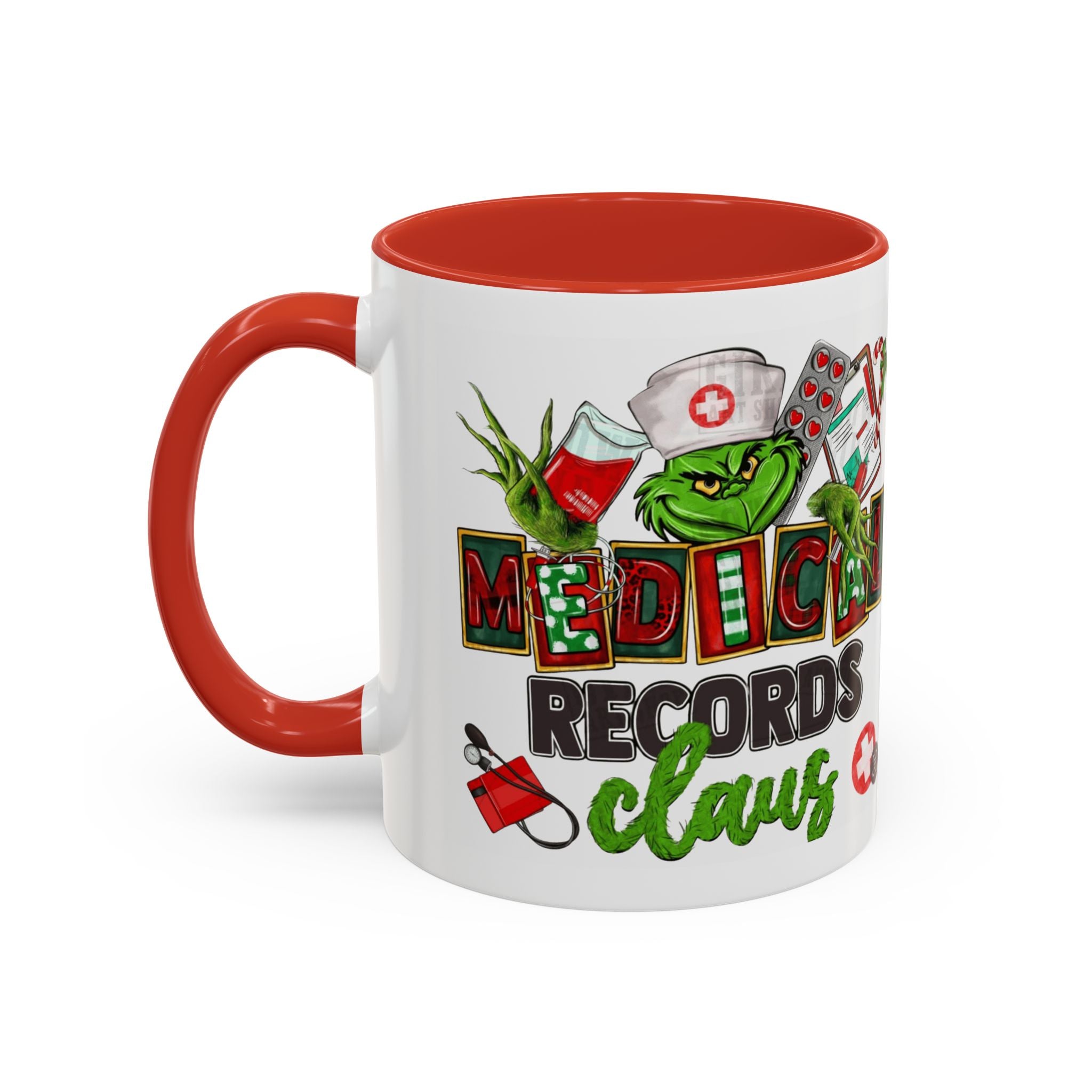 Medical Records Claus Coffee Mug — Funny Holiday Nurse & Medical Staff Gift (11/15oz) Medical Christmas Mug,