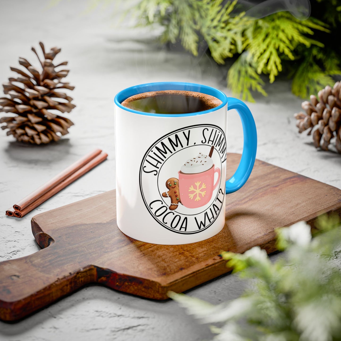 Cute Cocoa Mugs with Gingerbread Design Perfect for Winter Holiday CheerBeverage Cup Christmas Design