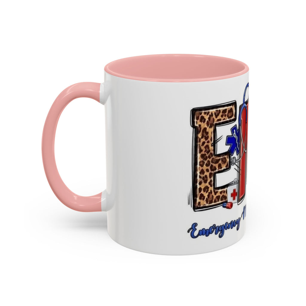 EMT Coffee Mug — Emergency Medical Technician Ambulance Stethoscope Design (11/15oz) Medical Christmas Mug