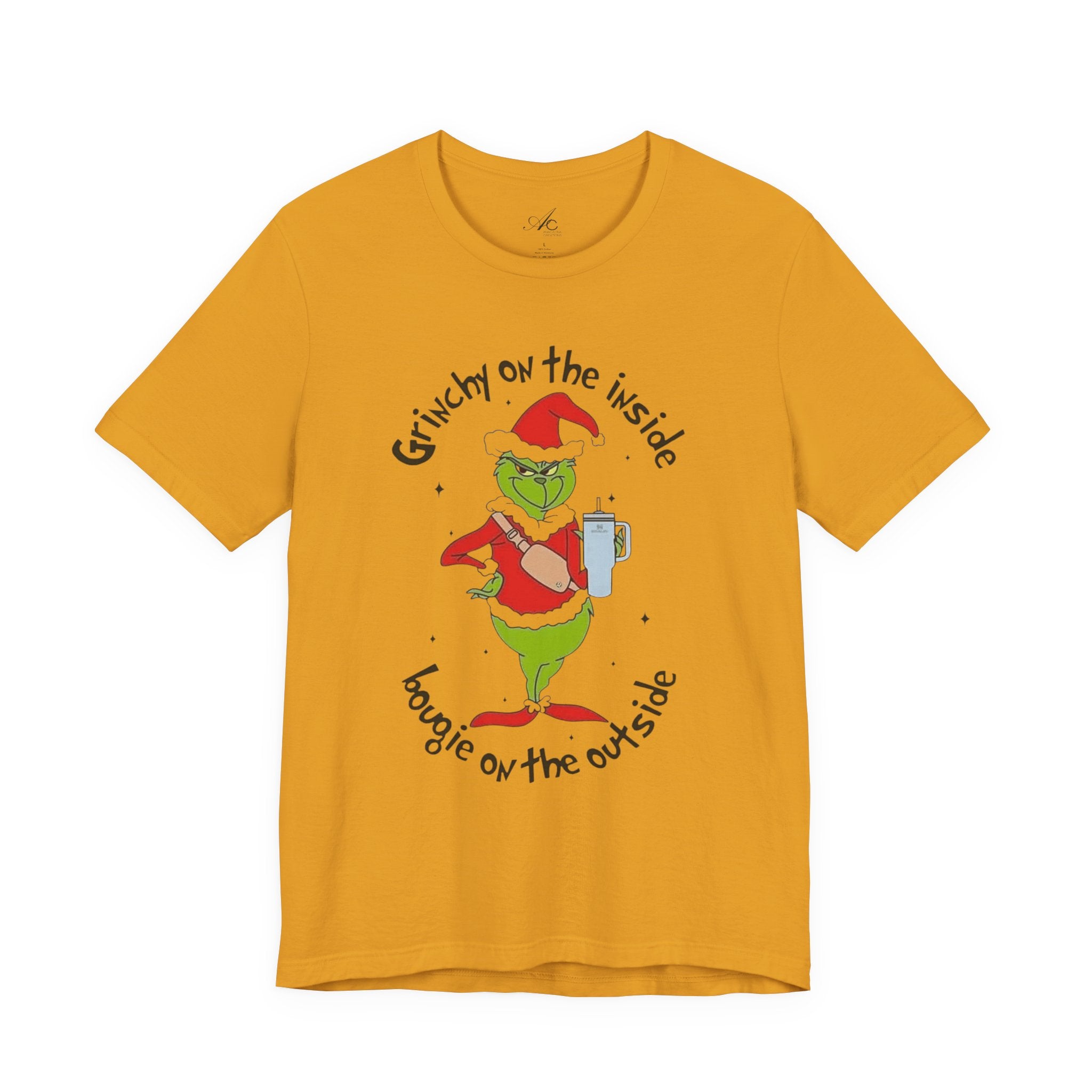Grinch-Inspired Holiday Tee: 'Grinchy on the Inside, Boogie on the Outside'