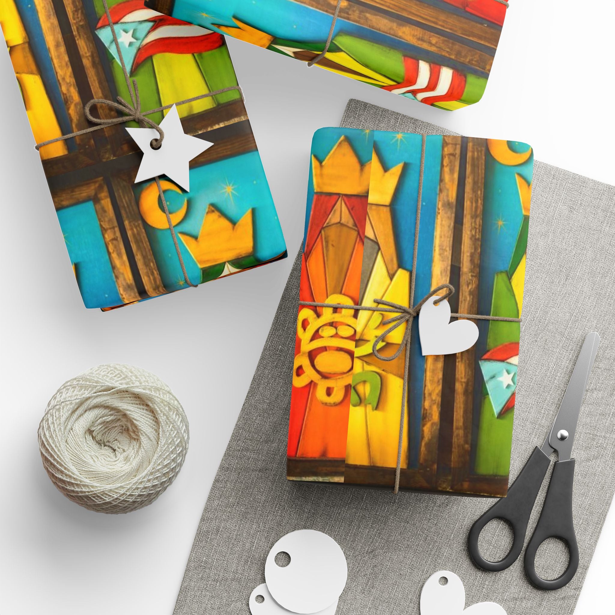 Navidad en Puerto Rico Wrapping Paper – Festive Boricua Holiday Gift Wrap 🇵🇷🎄