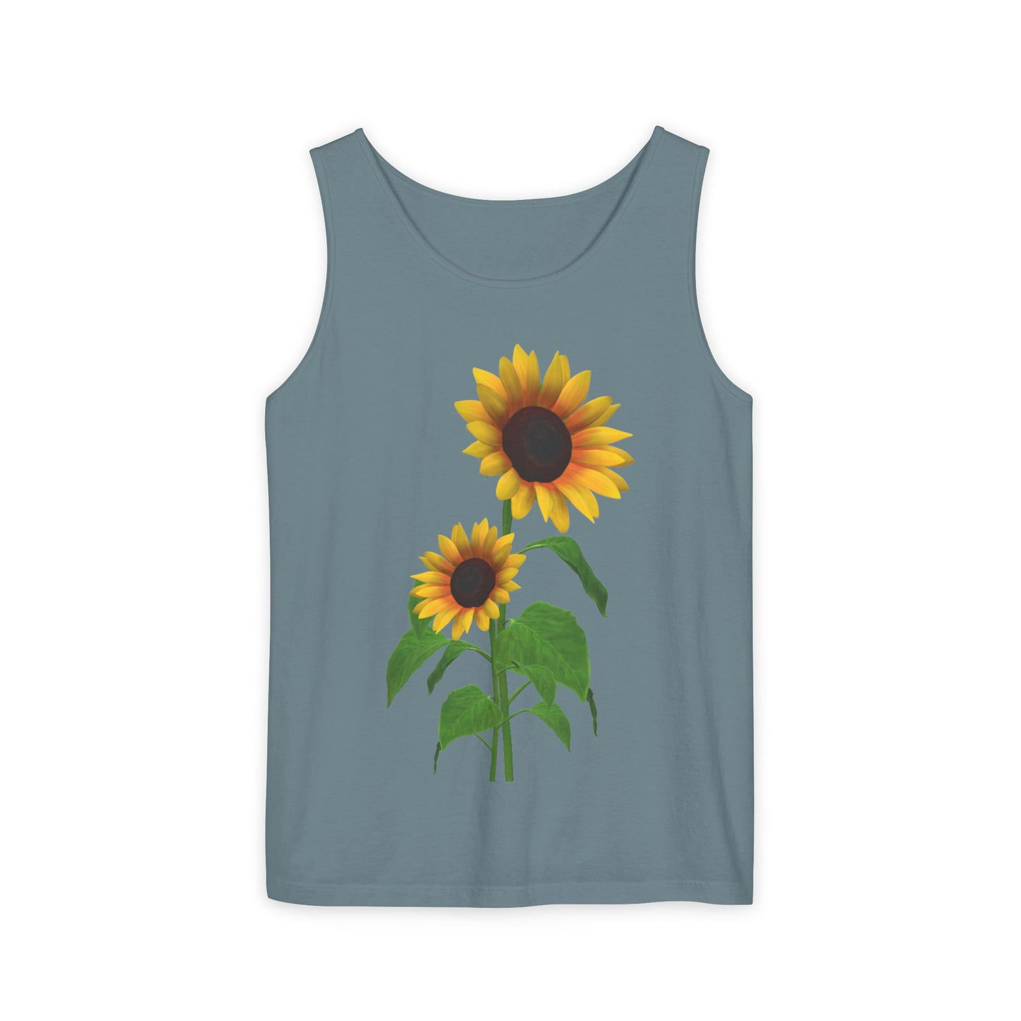 Sunflower Unisex Tank Top - Relaxed Summer Wear, Gift for Garden Lovers, Casual Beach Vibes, Perfect for Spring Celebrations, Gift Idea