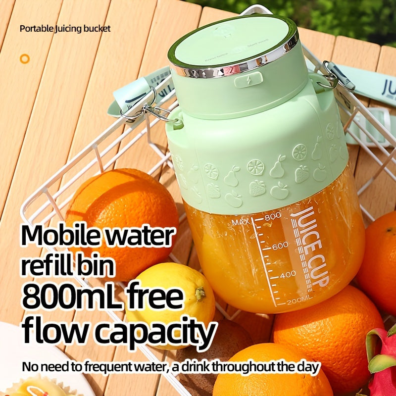 [Portable Juicer] 1pc, Mini Portable USB Electric Juicer Cup | 27.05OZ Large Capacity, Juicers For Vegetables And Fruits, Making Milk Shakes, Smoothies, Juices, Kitchen Appliances