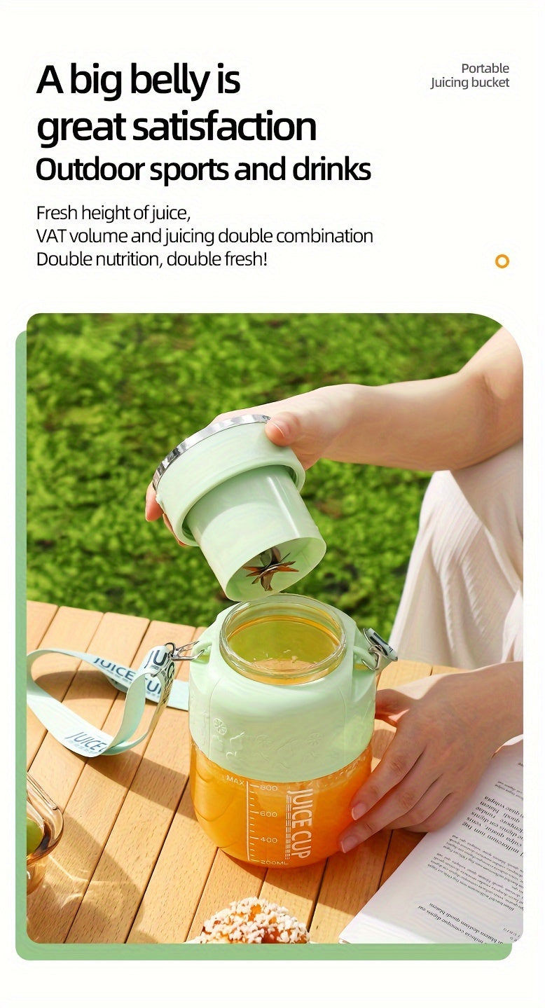 [Portable Juicer] 1pc, Mini Portable USB Electric Juicer Cup | 27.05OZ Large Capacity, Juicers For Vegetables And Fruits, Making Milk Shakes, Smoothies, Juices, Kitchen Appliances