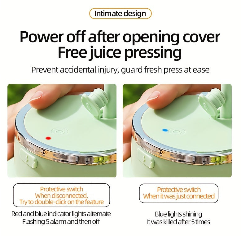 [Portable Juicer] 1pc, Mini Portable USB Electric Juicer Cup | 27.05OZ Large Capacity, Juicers For Vegetables And Fruits, Making Milk Shakes, Smoothies, Juices, Kitchen Appliances