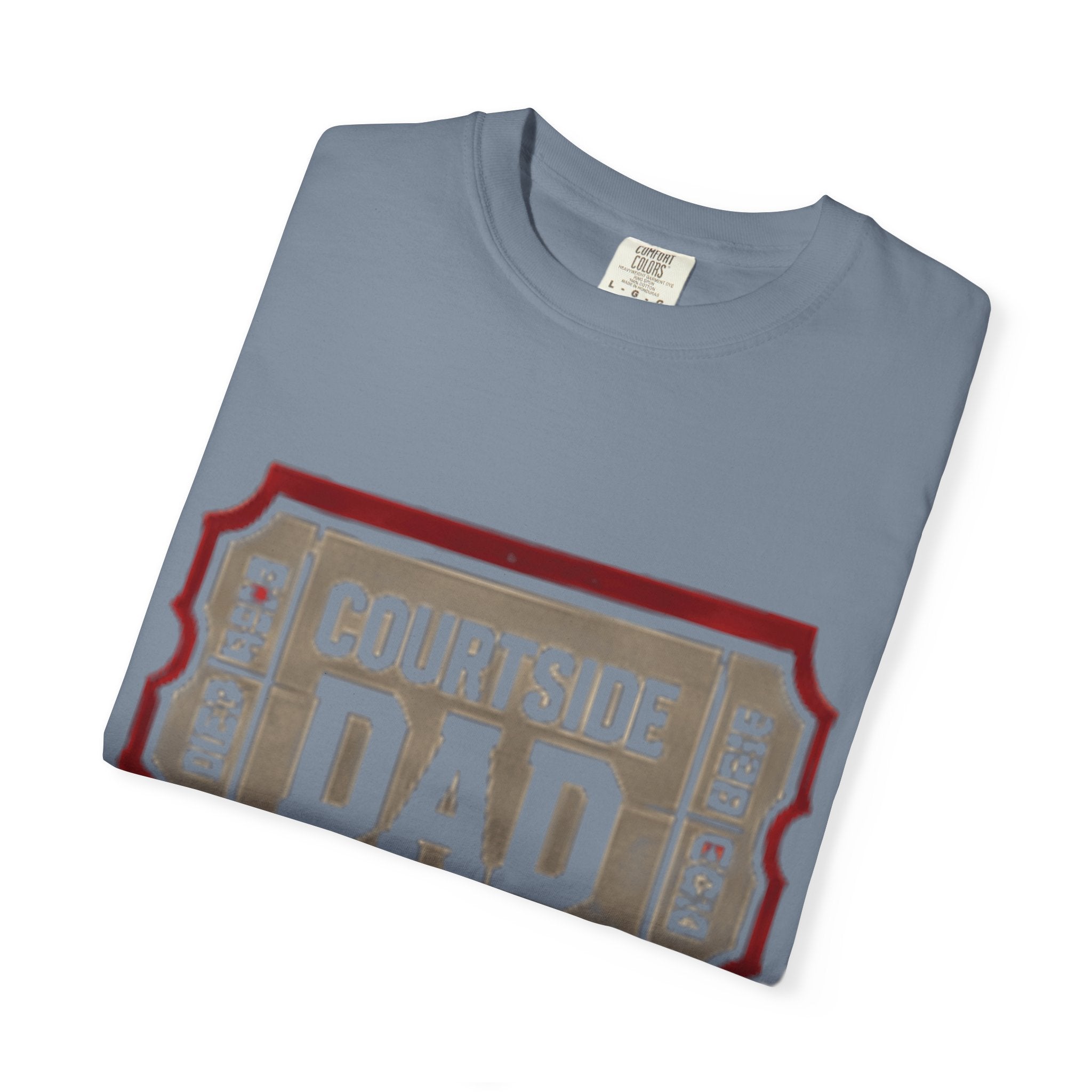 Courtside Dad T-Shirt — Vintage Ticket-Style Basketball Dad Tee