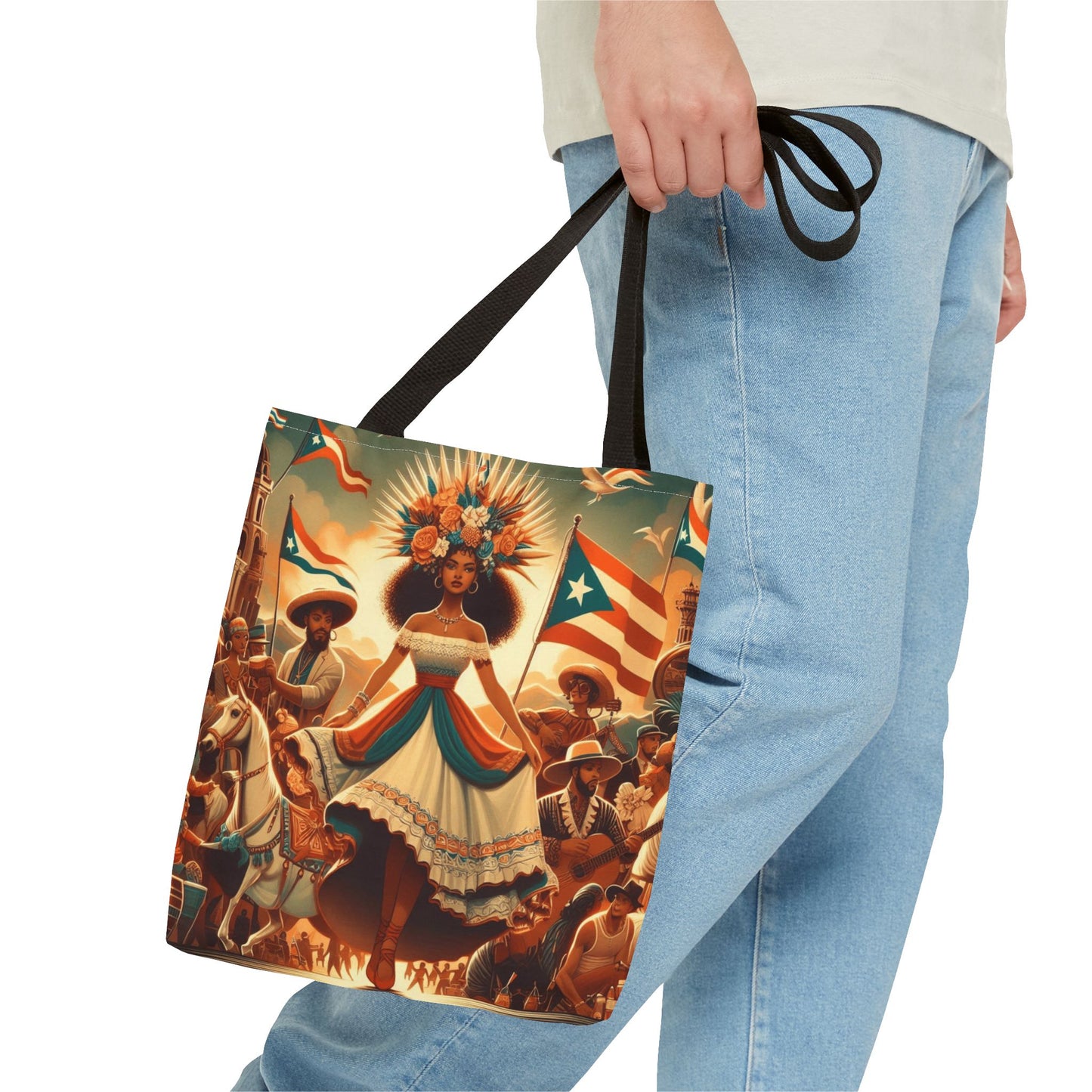 Puerto Rico Design Tote Bags Tote Bag (AOP)