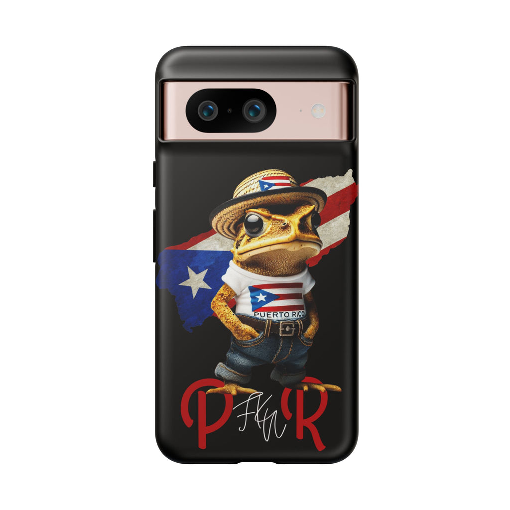 Puerto Rican Frog Tough Phone Case  Puerto Rico Flag Patriotic Protective Case
