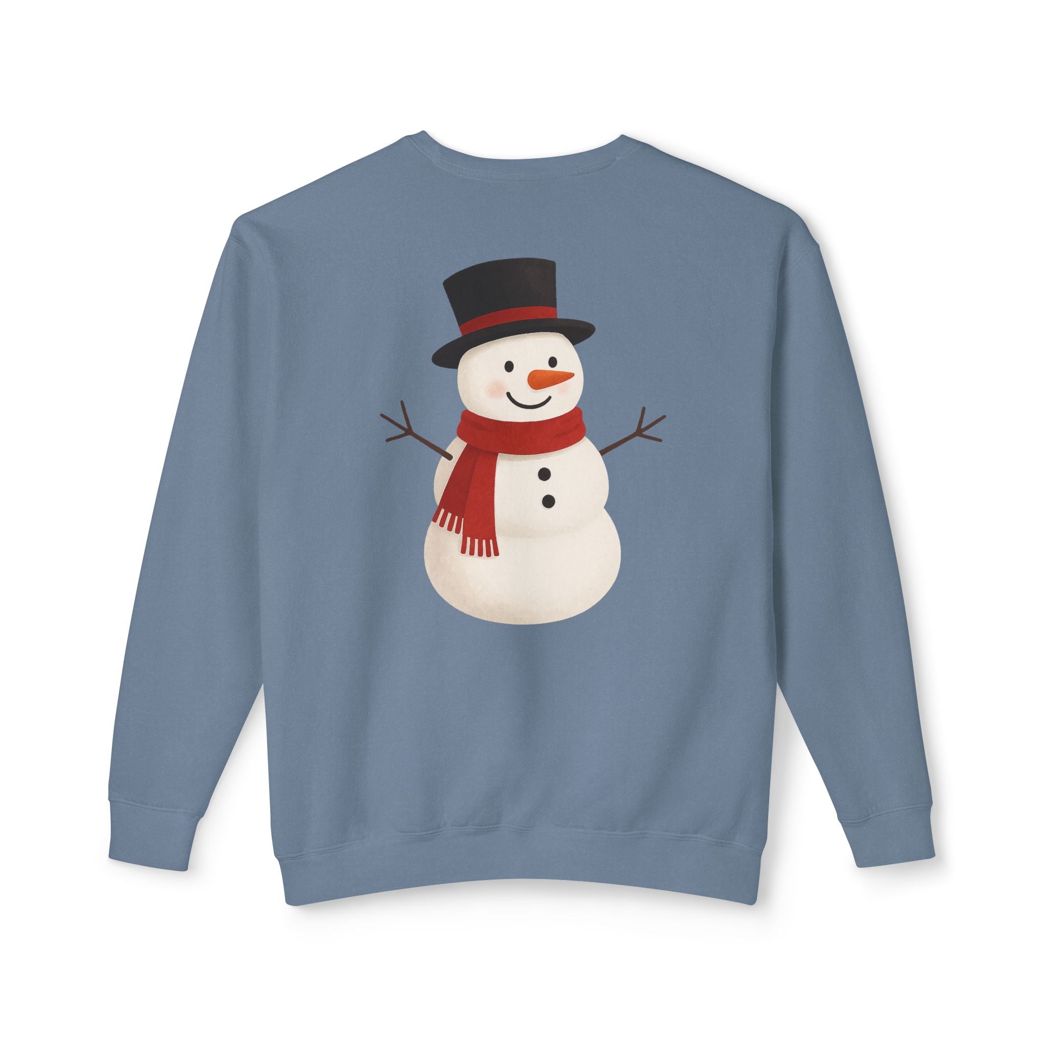 Snowman Crewneck Sweatshirt  Cute Holiday Snowman Pullover