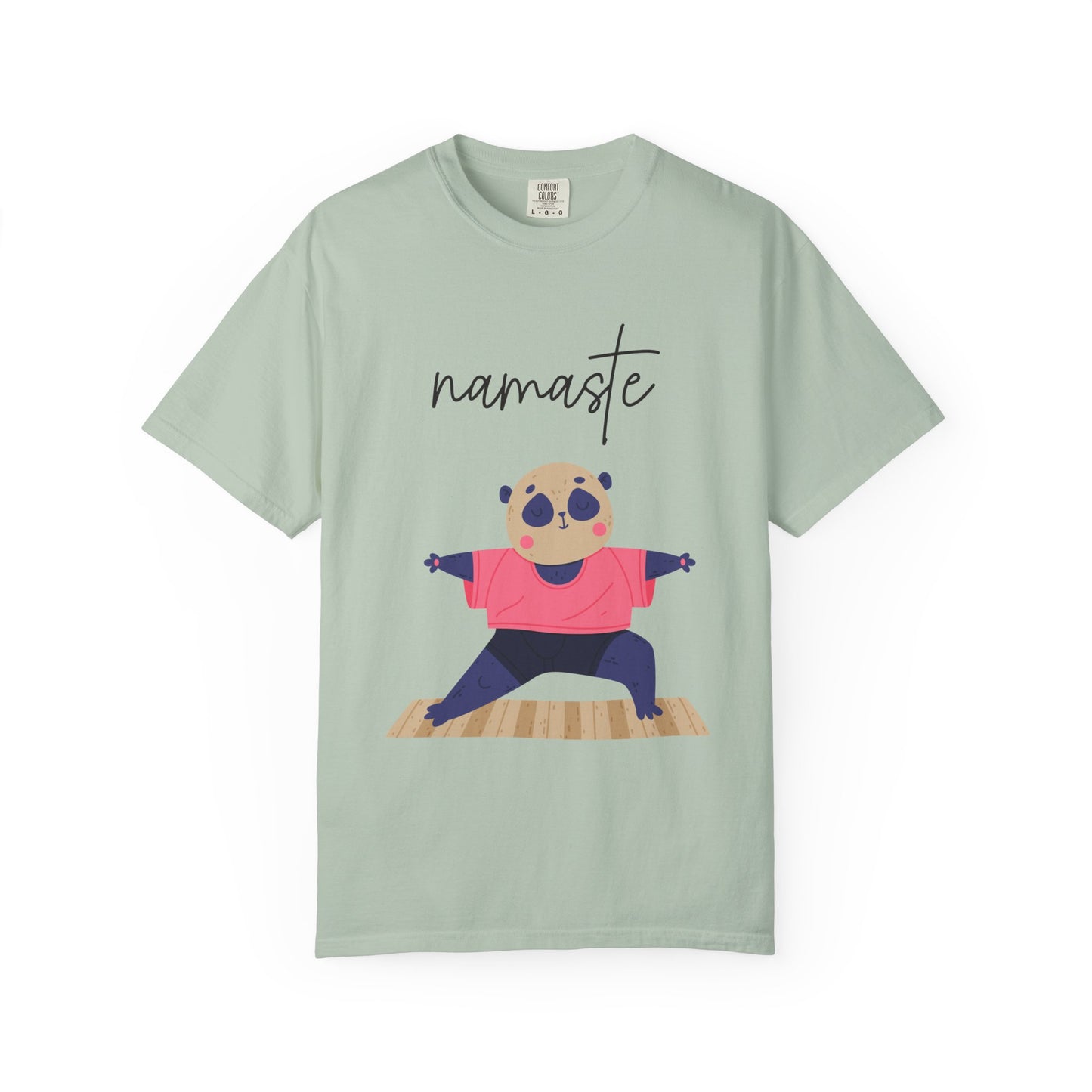 ✨ Let your outfit reflect your inner peace. Namaste Panda Unisex T-shirt, Yoga Shirt, Cute Animal Tee, Meditation Gift, Relaxation Wear, Gifts for Yogis