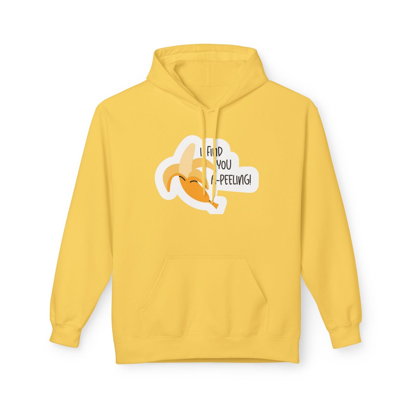 Peeling Banana Hoodie  "I Found You (Peeling)" Cute Fruit Pun Pullover