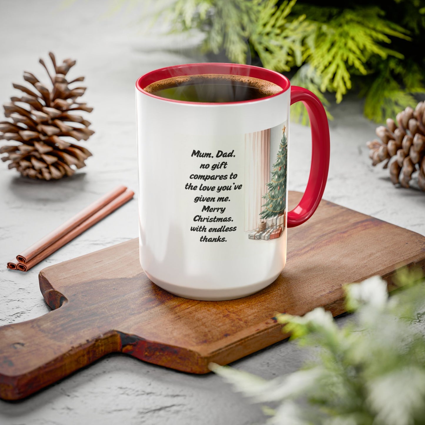 Christmas Mugs  Holiday Coffee Cups with Festive Quotes & Designs  Colorful 11oz & 15oz Coffee Cup with Heartfelt Message